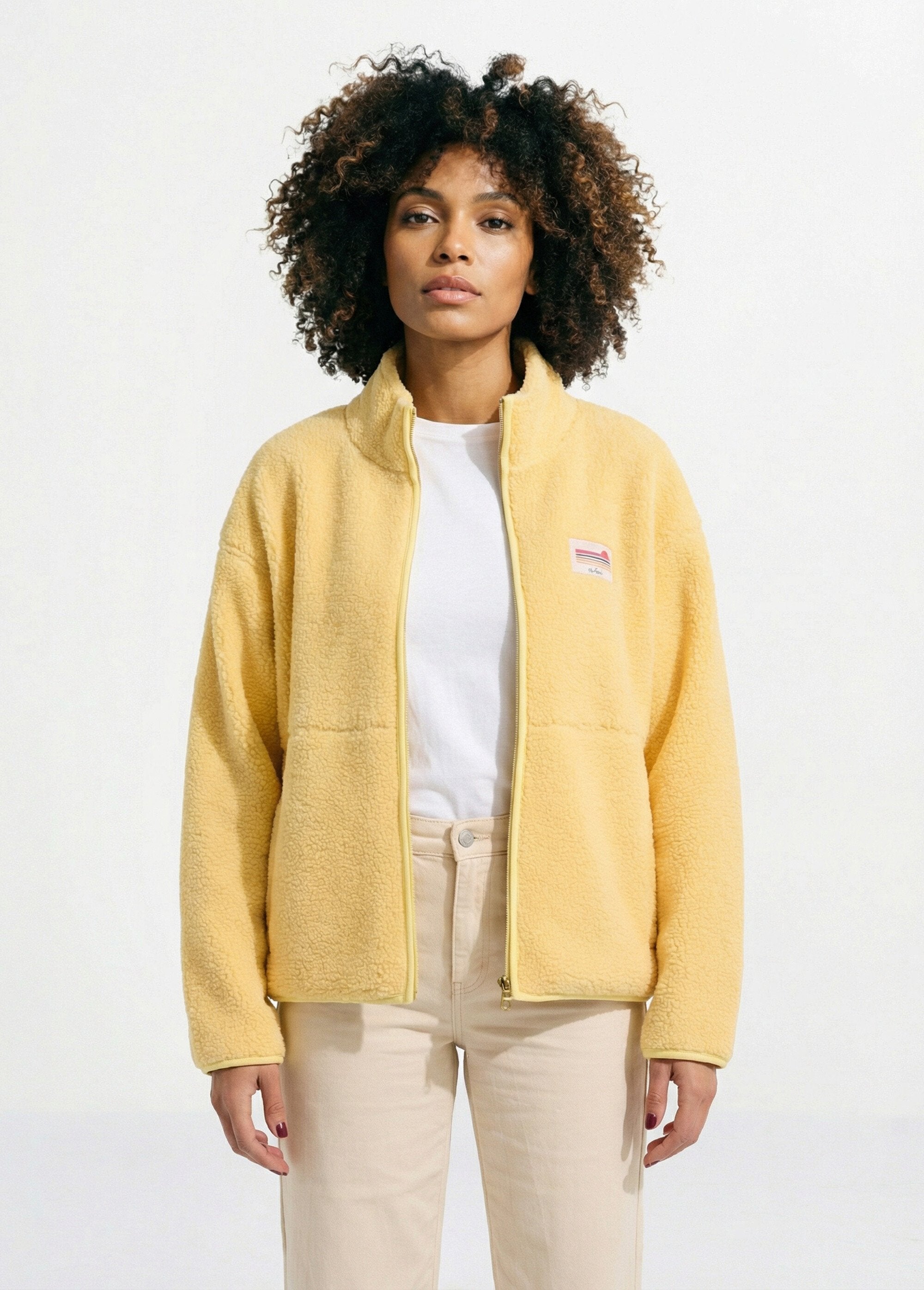 Colete_de_lã_quente_com_fecho_de_correr_e_gola_alta_Jaune_FA1_slim