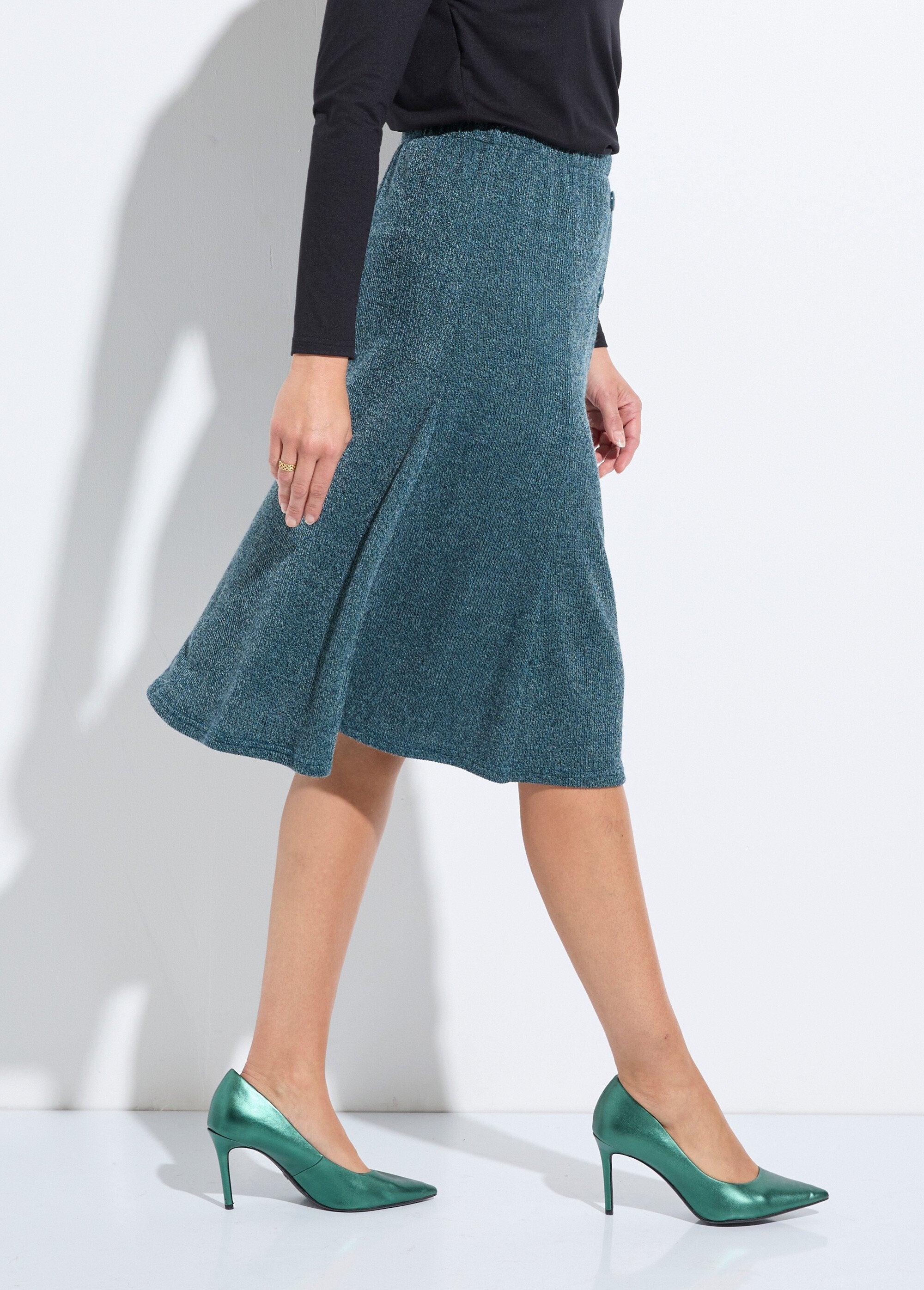 Jupe_mi_longue_évasée_maille_chaude_unie_Vert_DR1_slim