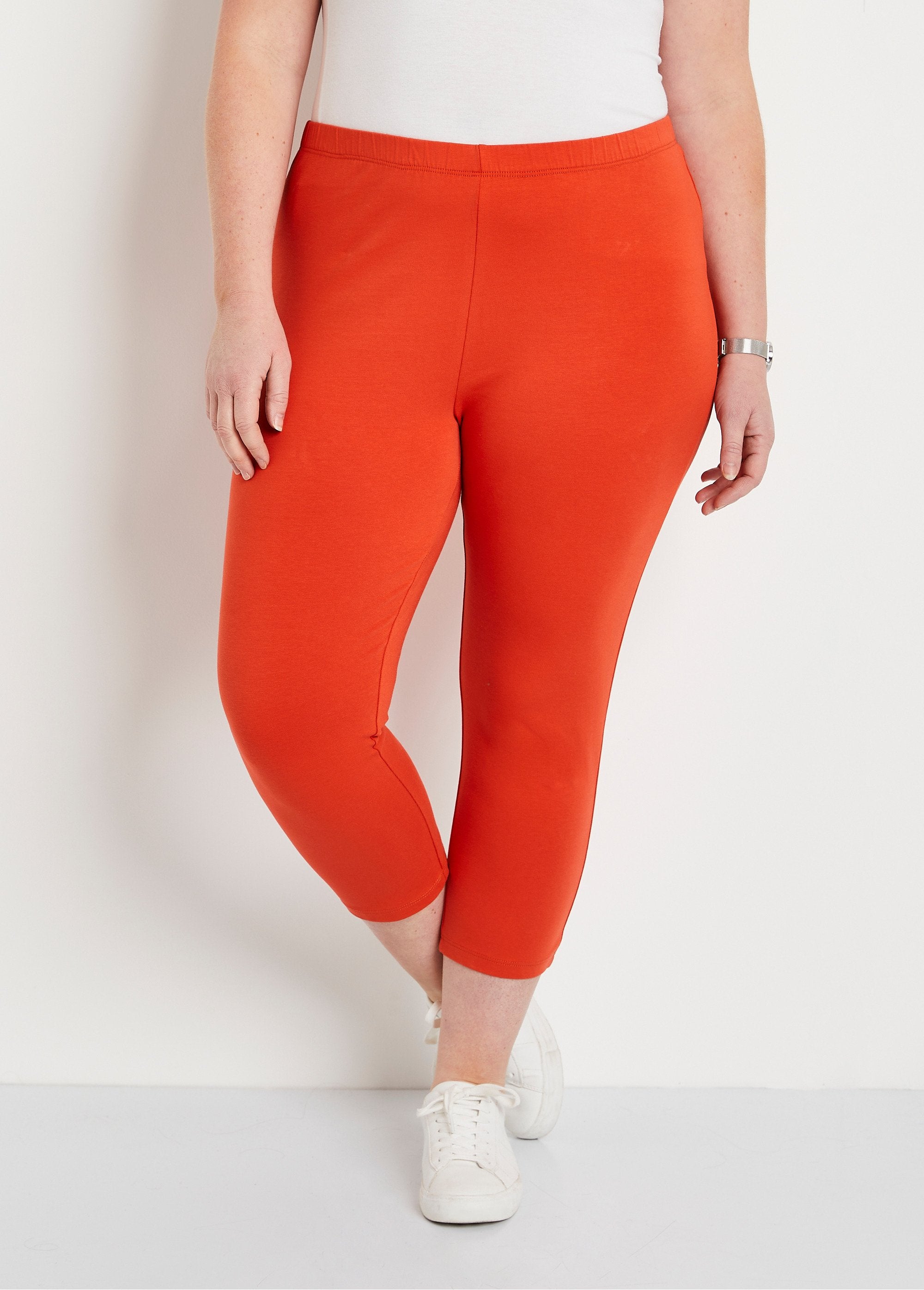 Leggings_curtas_de_algodão_com_cintura_elástica_LARANJA_FA1_curvy