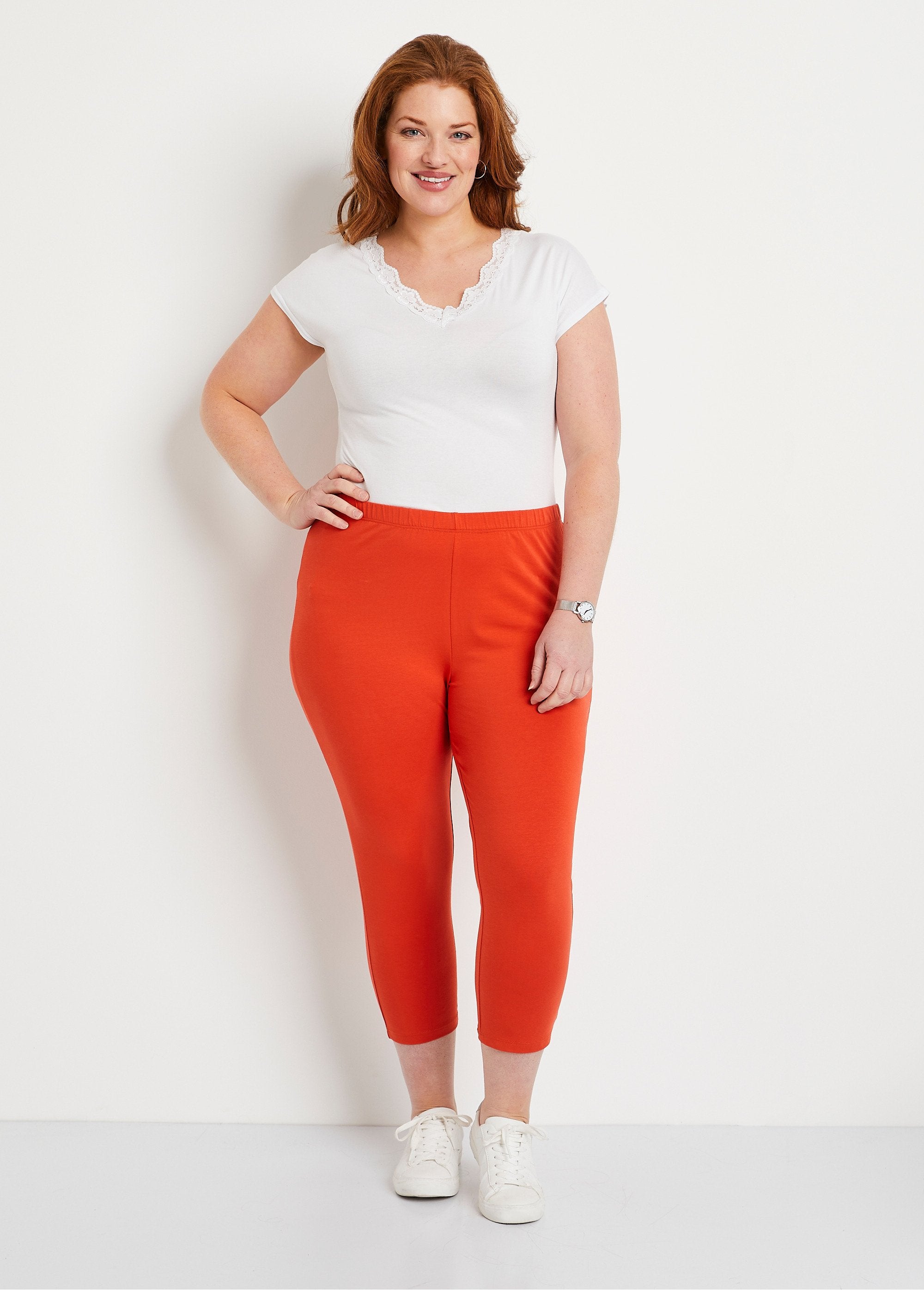 Leggings_curtas_de_algodão_com_cintura_elástica_LARANJA_SF1_curvy