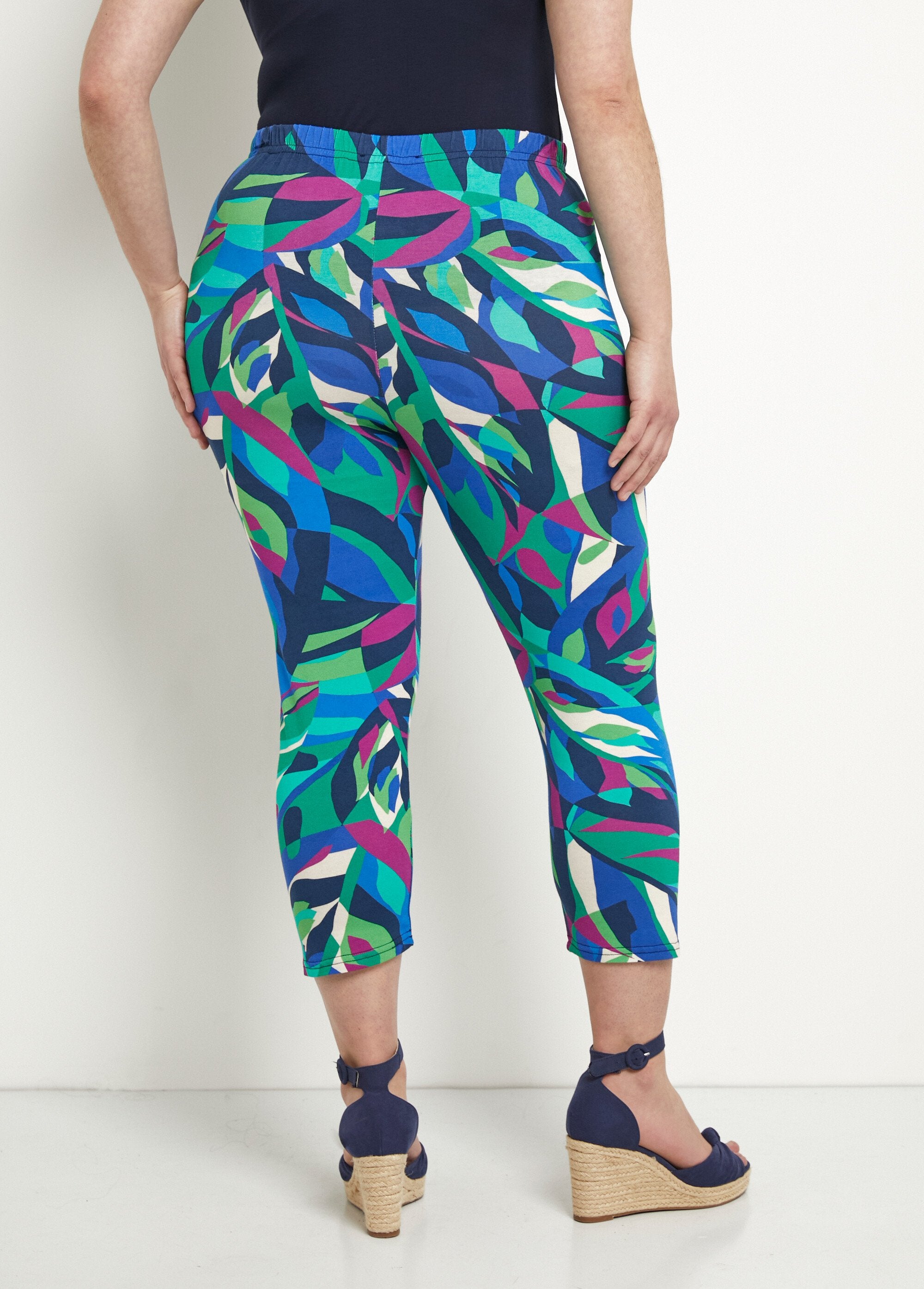 Legging_court_taille_élastiquée_extensible_Multicolore_DO1_curvy