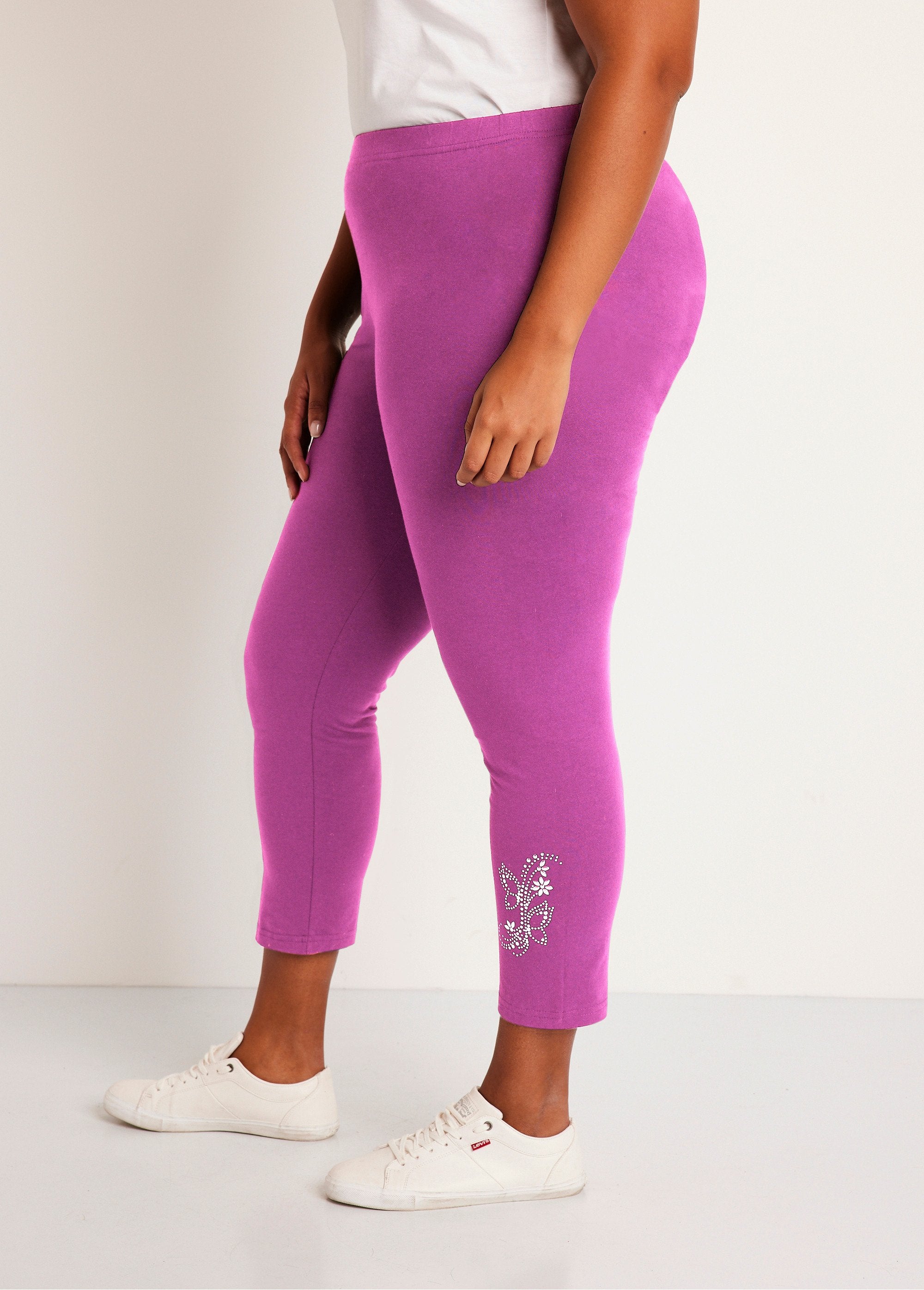 Legging_curta_lisa_com_cós_elástico_Fúcsia_DR1_curvy