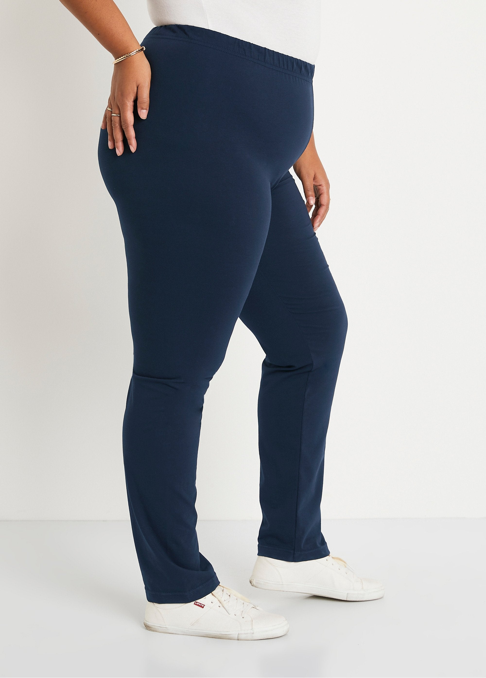 Leggings_de_cintura_elástica_em_jersey_de_algodão_Marinho_DR1_curvy