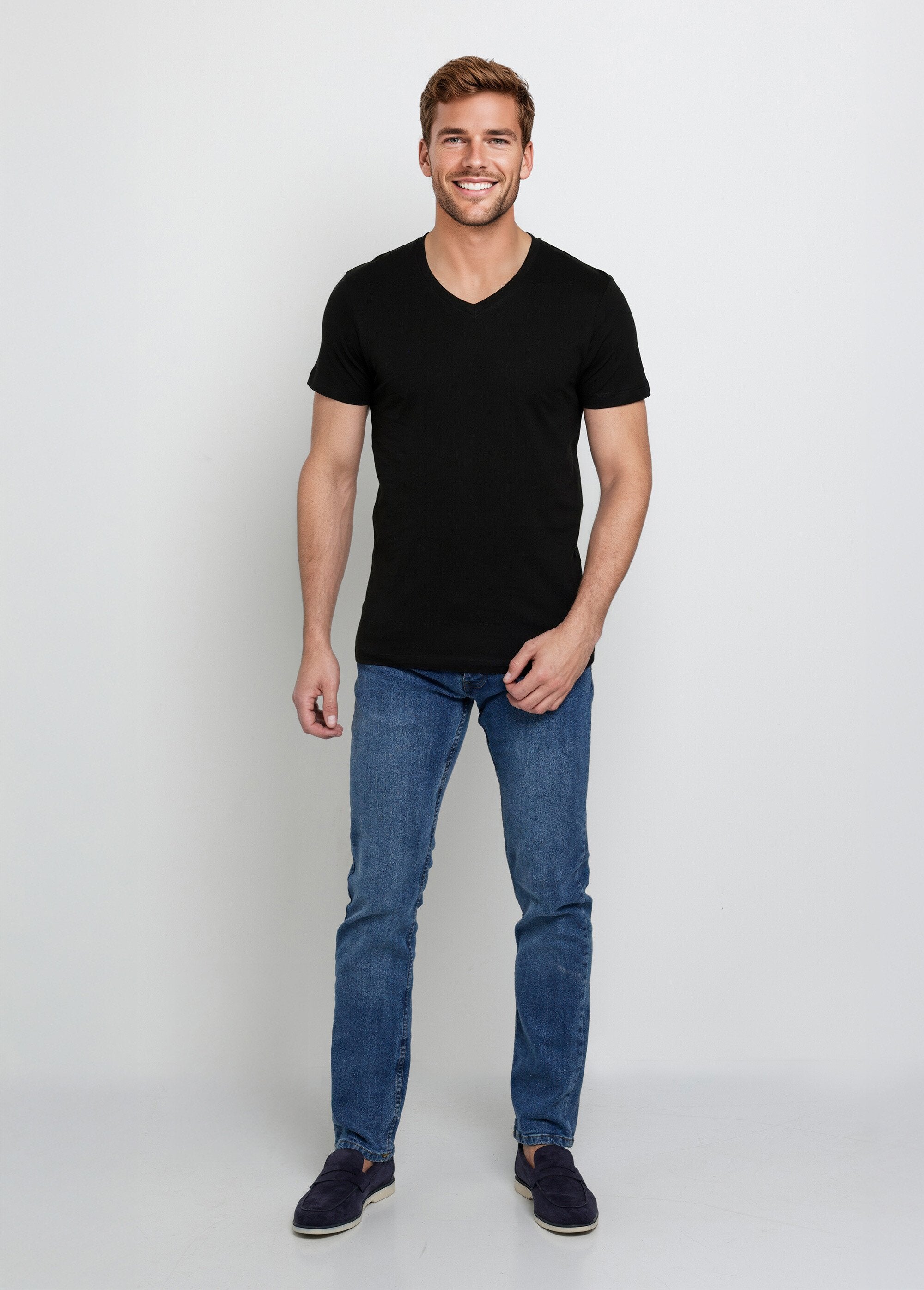 Camiseta_escura_de_manga_comprida_com_decote_em_V_Noir_SF1_slim