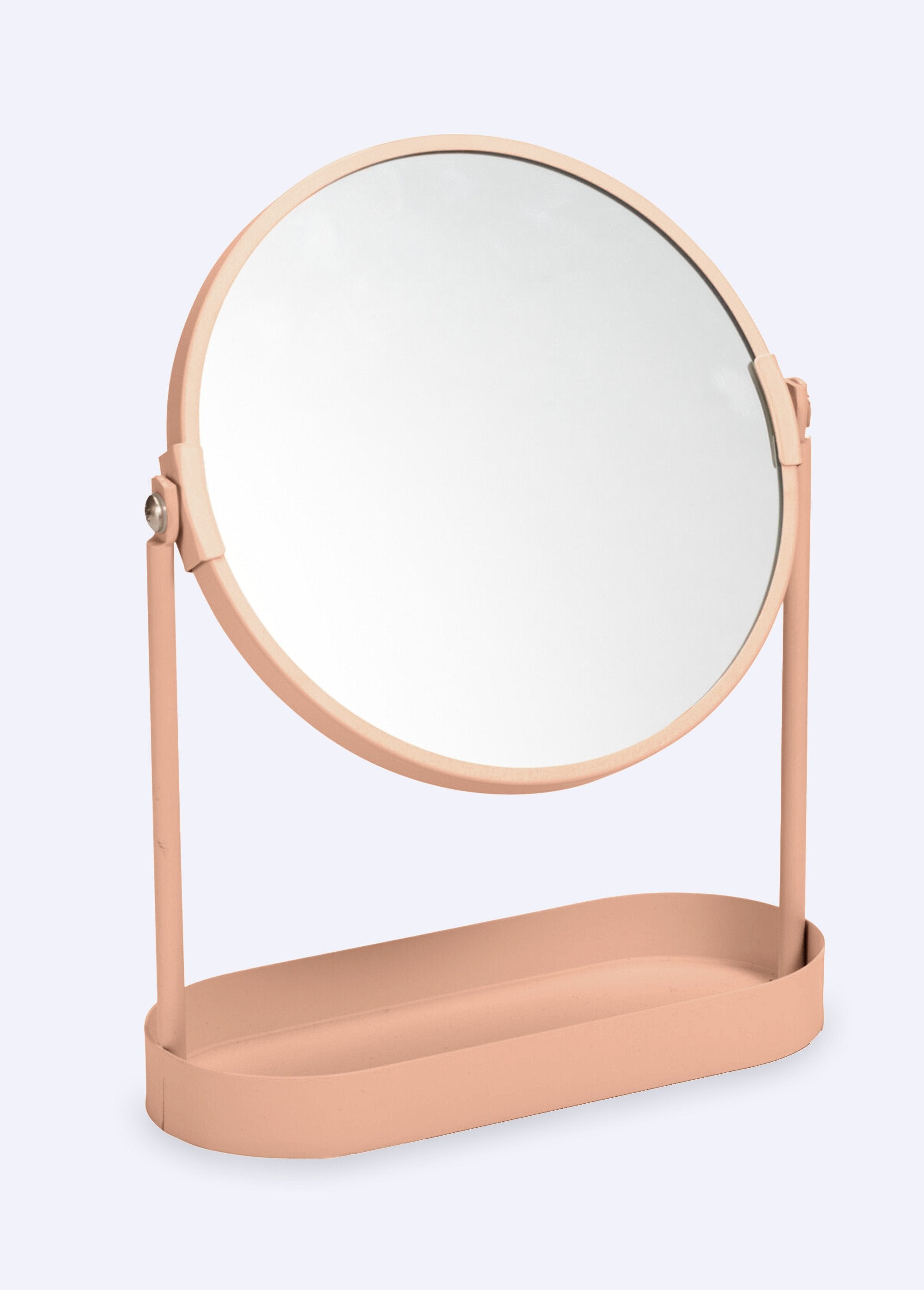 Miroir_d'appoint_en_métal,_avec_plateau_Rose_FA1_slim
