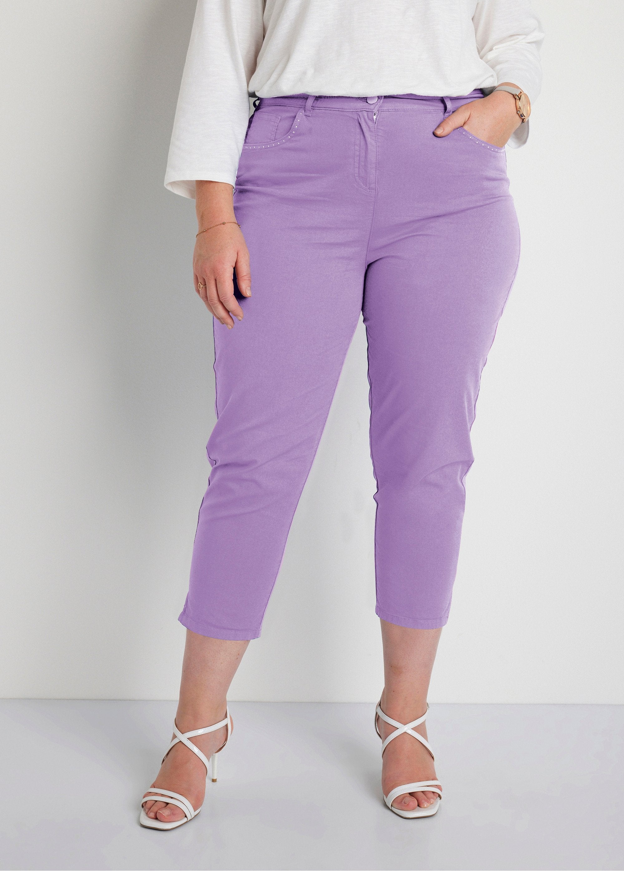 Pantacourt_ceinture_élastiquée_5_poches_Violet_FA1_curvy