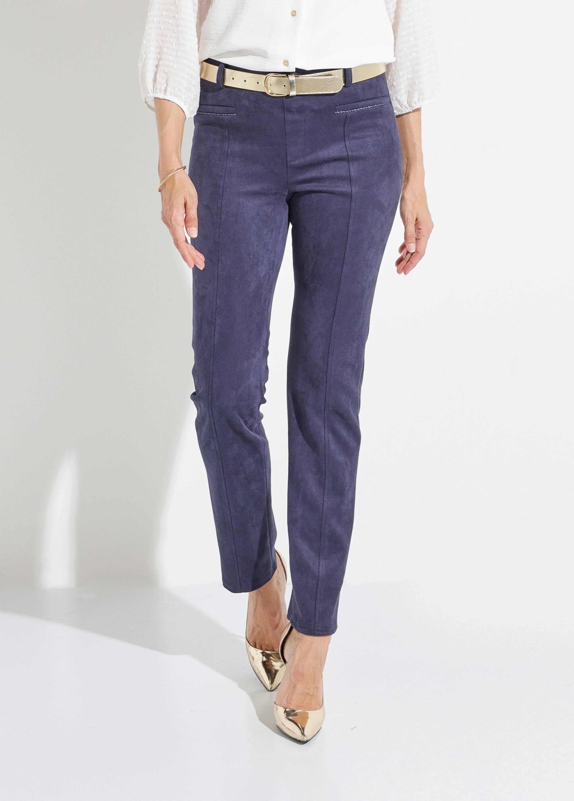 Calça_reta_de_camurça_com_cós_elástico_e_barriga_lisa_Marine_FA1_slim
