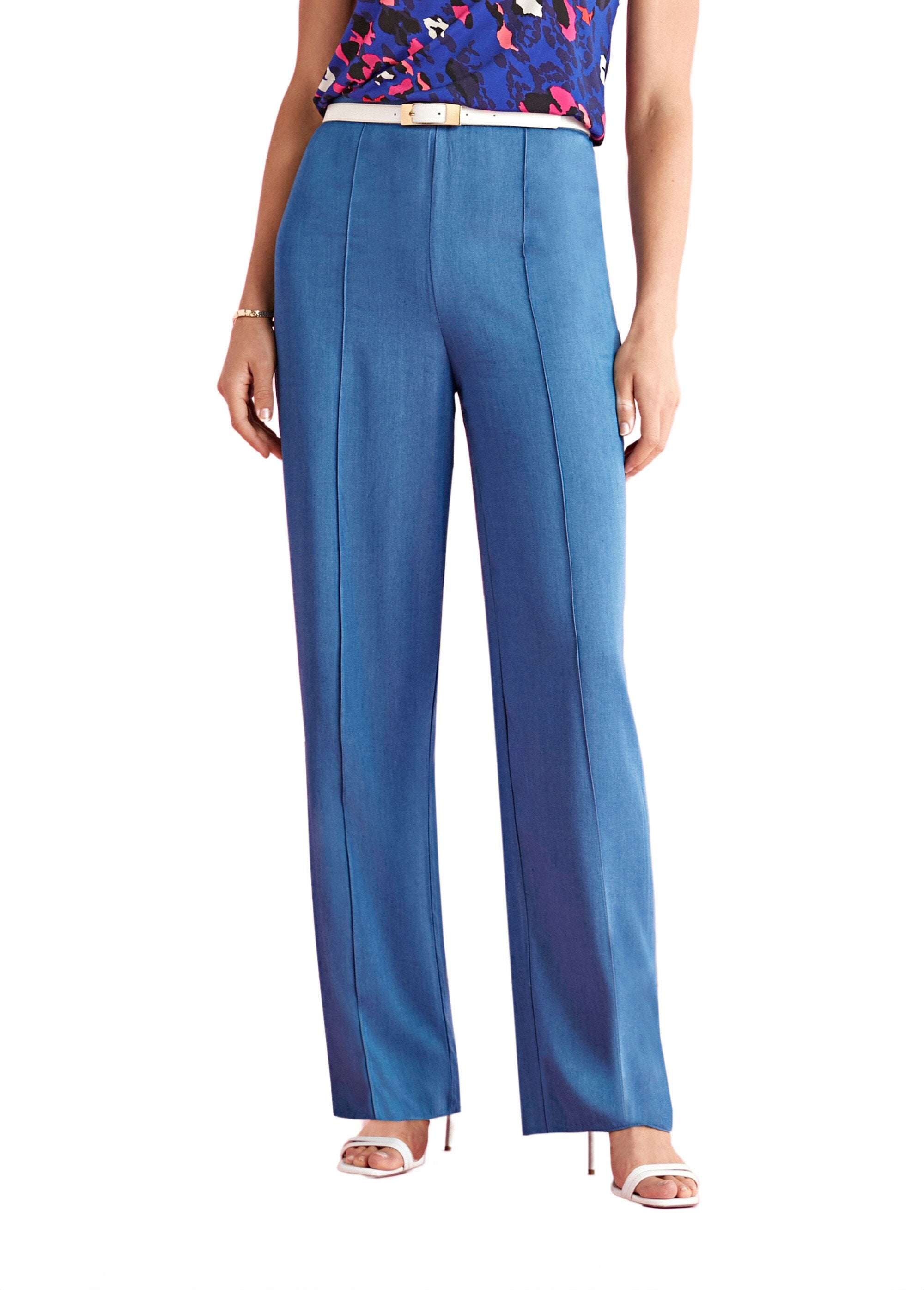 Pantalon_fluide_ceinture_semi-élastiquée_bleu_Bleu_FA1_slim