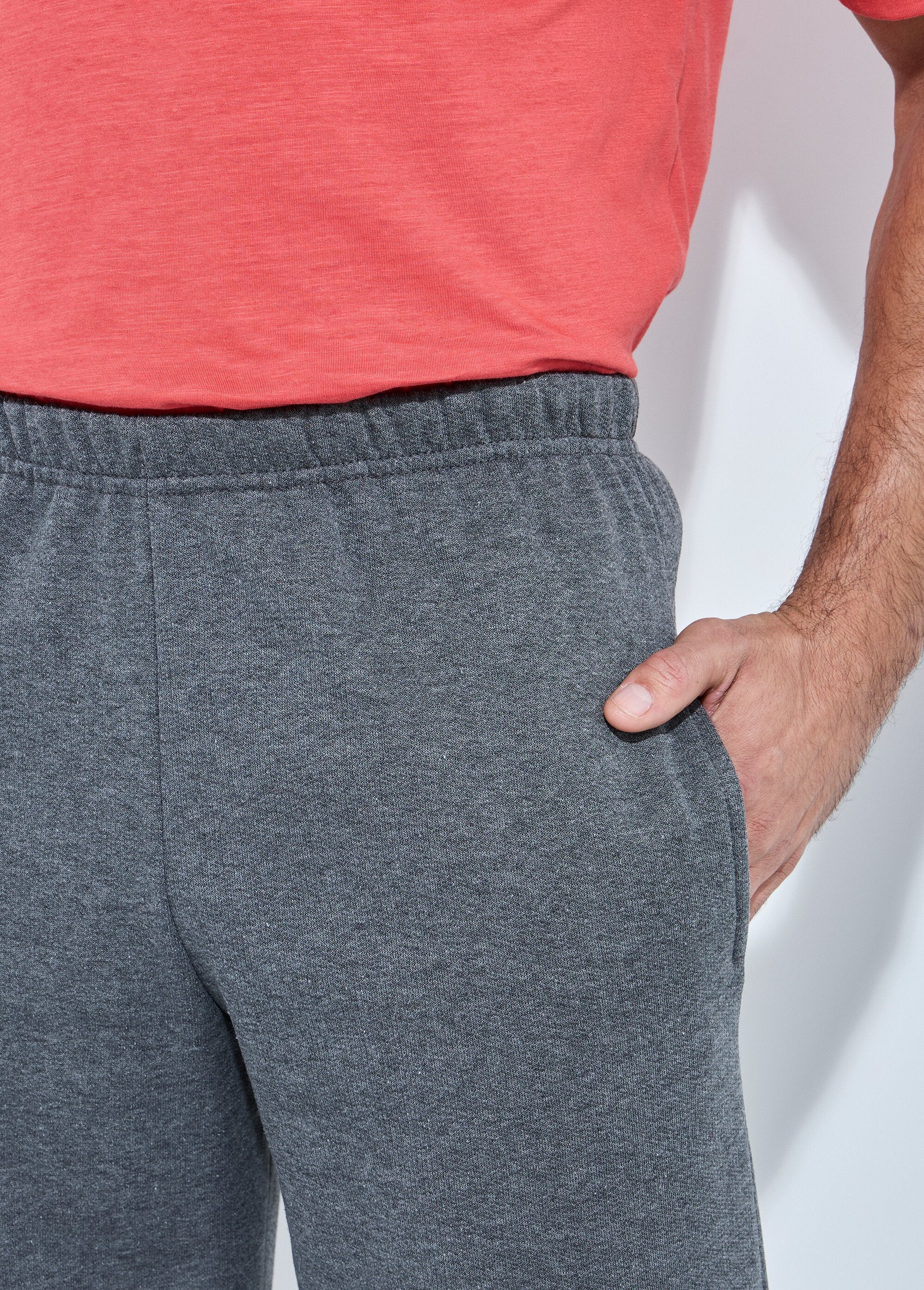 Pantalon_jogging_molleton_bas_et_taille_élastiqués_Gris_anthracite_DE1_slim