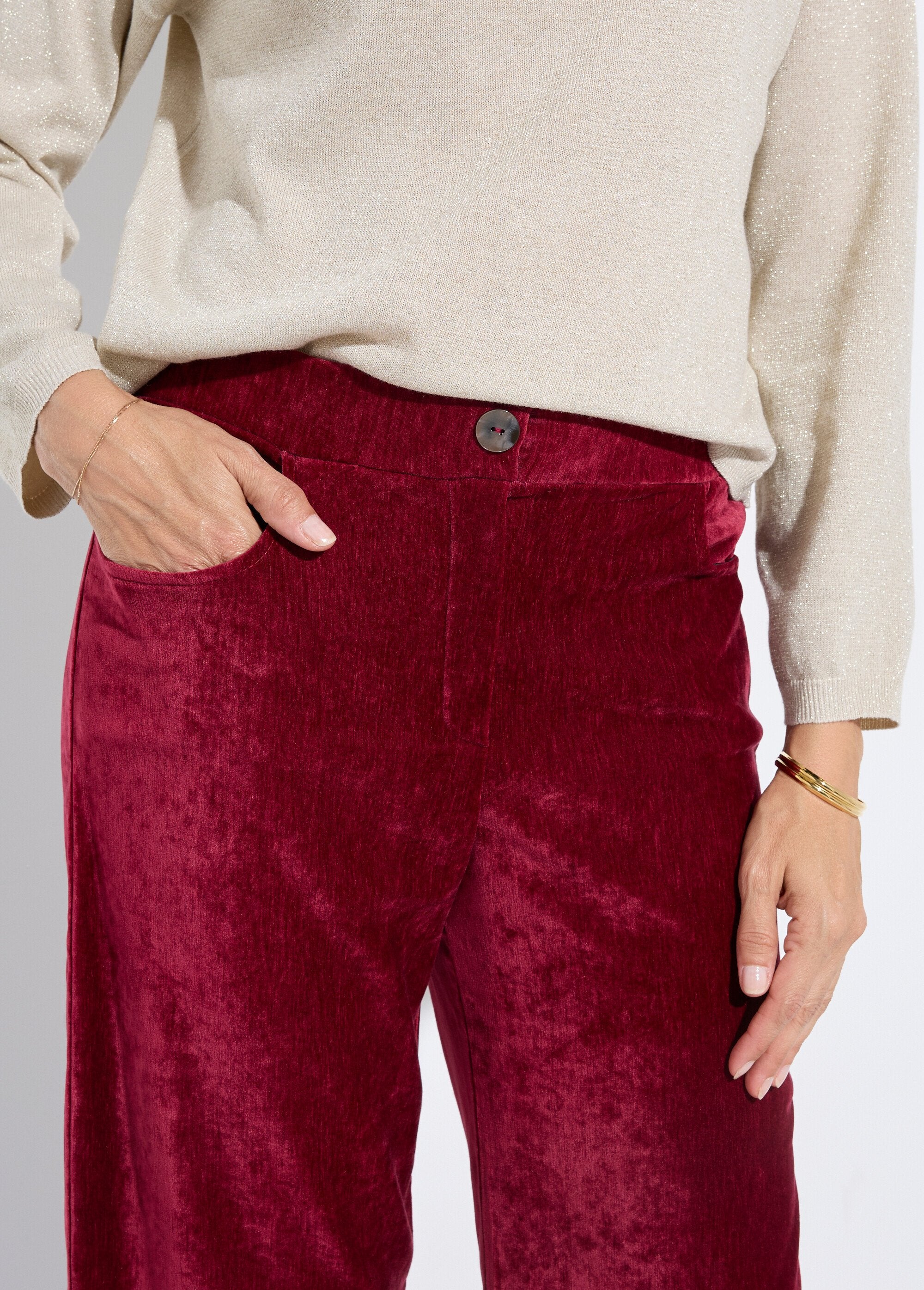 Pantalon_large_élastiqué_en_velours_ras_Bordeaux_DE1_slim