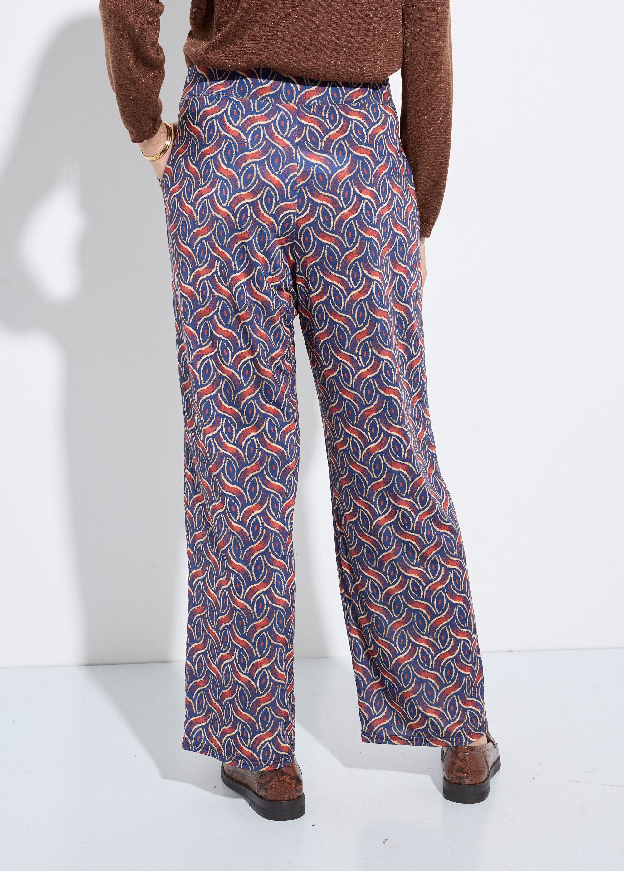 Pantalon_large_fluide_imprimé_ethnique_Marine_et_brique_DO1_slim