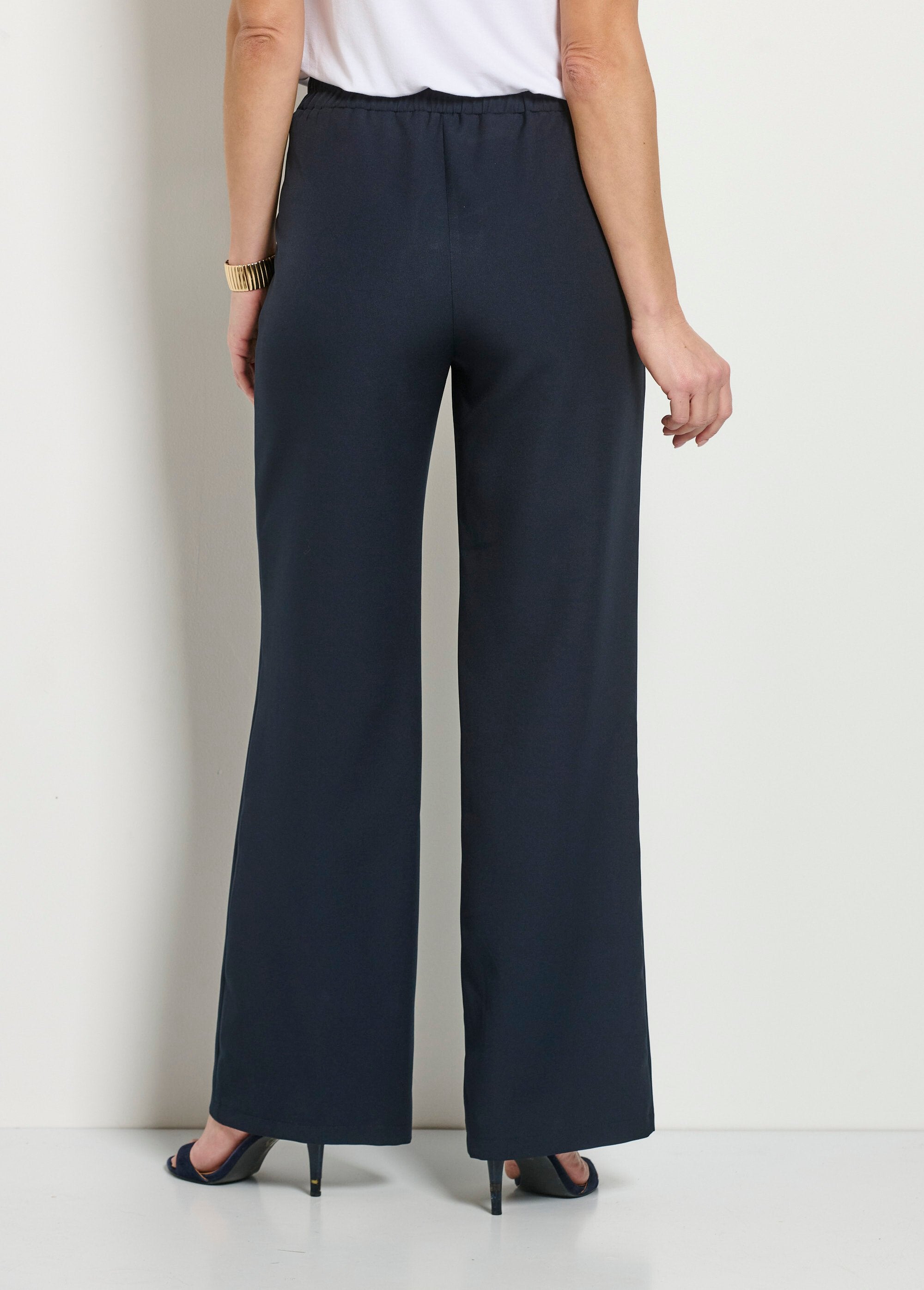 Pantalon_large_uni_taille_semi-élastiquée_Marine_DO1_slim