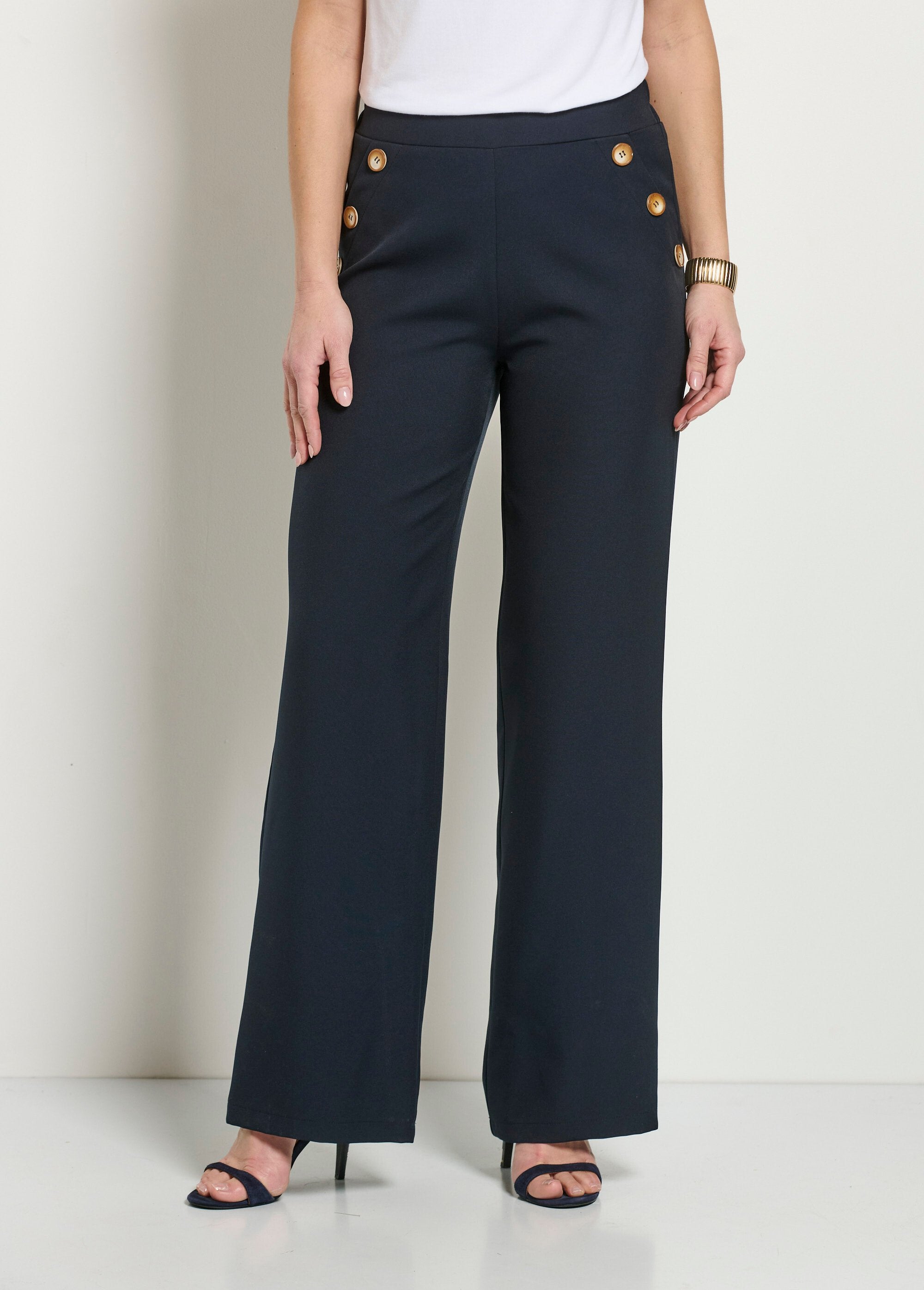 Pantalon_large_uni_taille_semi-élastiquée_Marine_FA1_slim