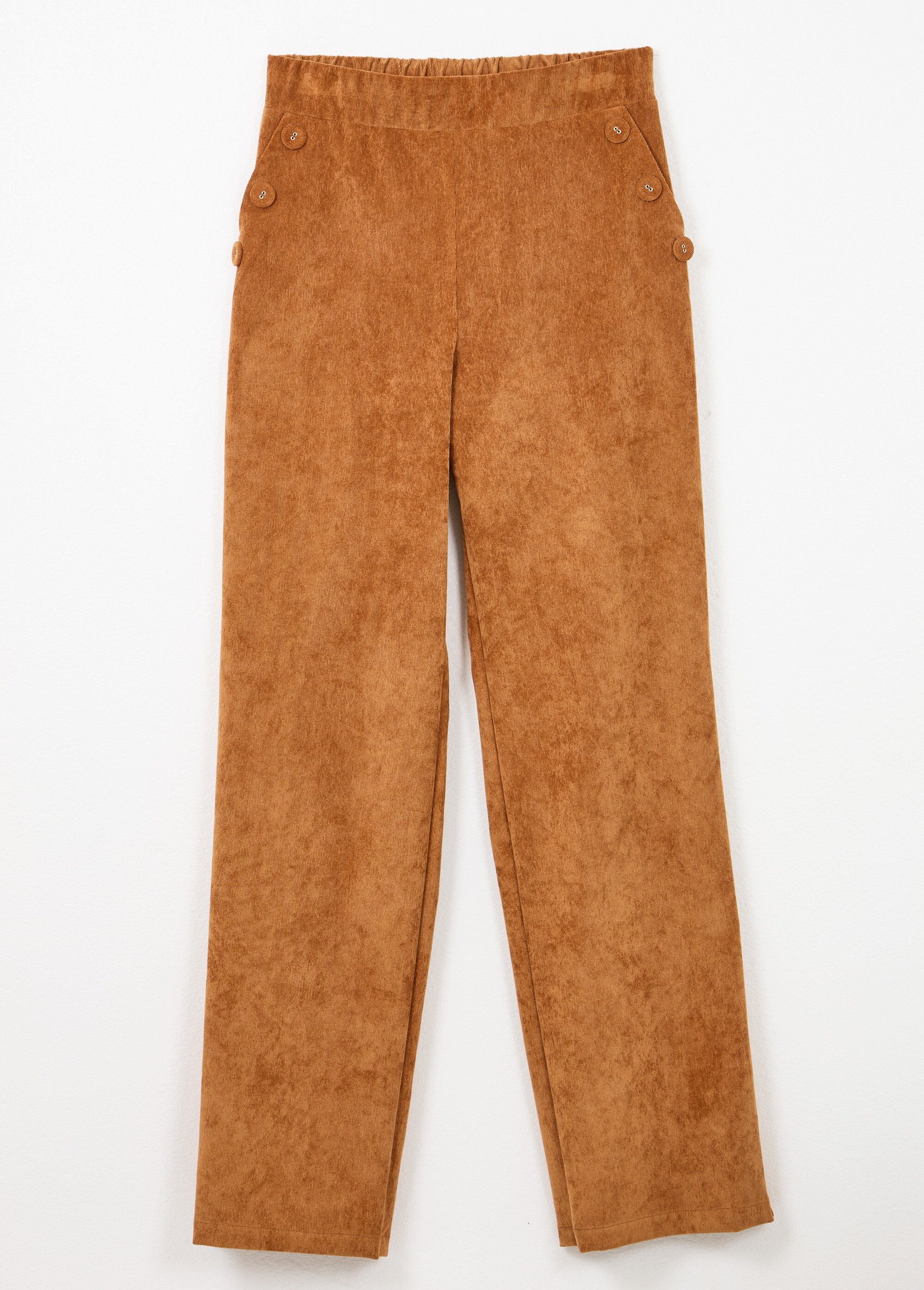 Pantalon_large_velours_milleraies_ceinture_semi-élastiquée_Camel_AP1_slim