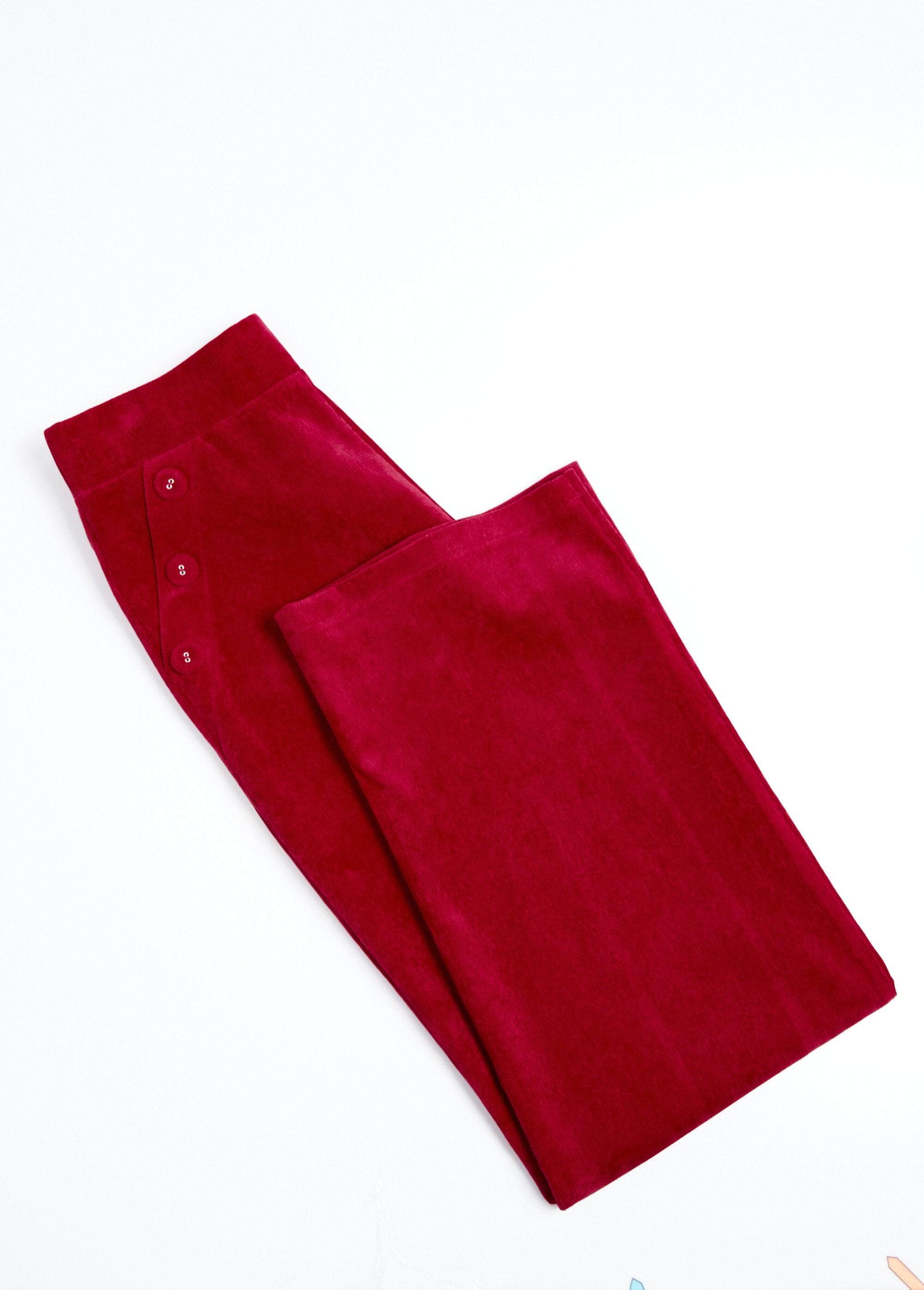 Pantalon_large_velours_milleraies_ceinture_semi-élastiquée_Cassis_AP1_slim