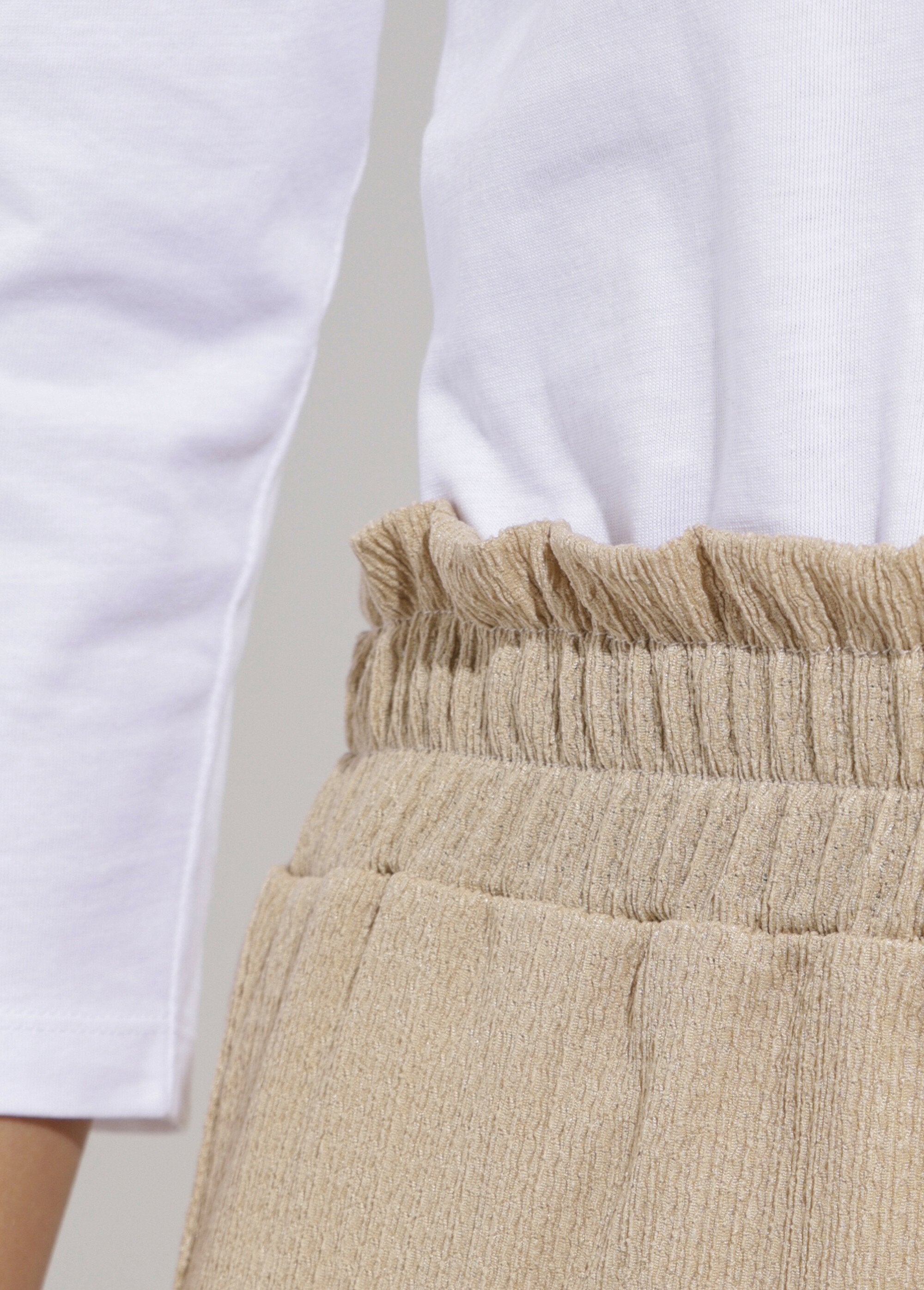 Calças_verdes_de_perna_larga_com_cintura_elástica_em_malha_de_relevo_Beige_DE1_slim