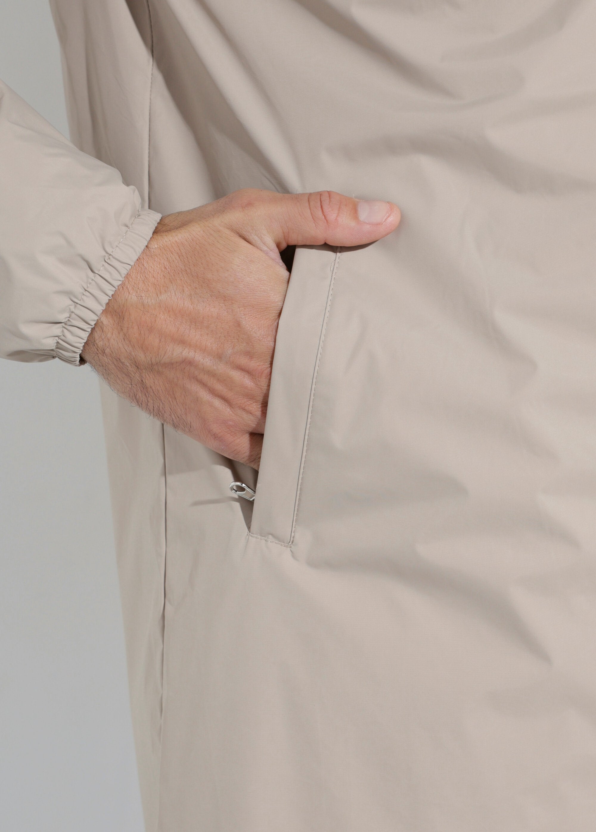 Parka_longue_déperlante_tendance_Beige_DE2_slim