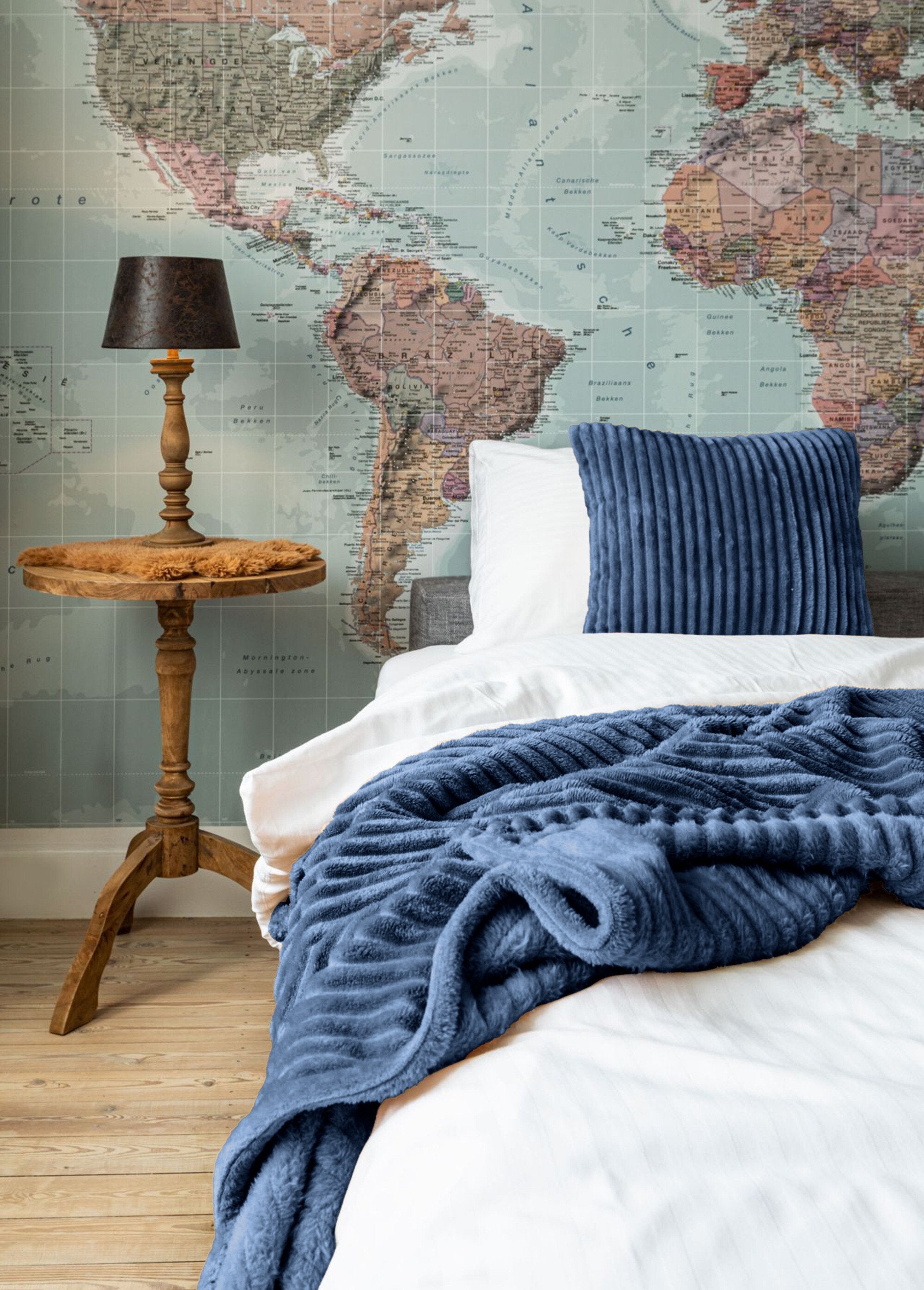 Manta_de_lã_lisa_acolchoada,_1,6_m_x_1,3_m_Bleu_pierre_SF1_slim