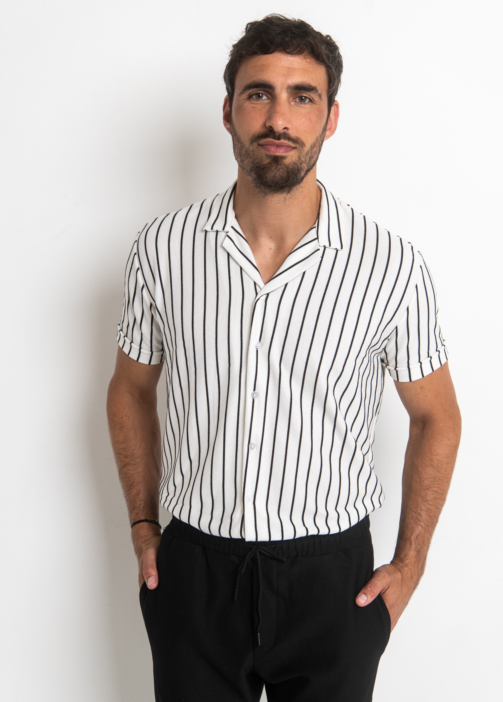 Camisa_polo_listrada_com_botões_Blanc_raye_FA1_slim