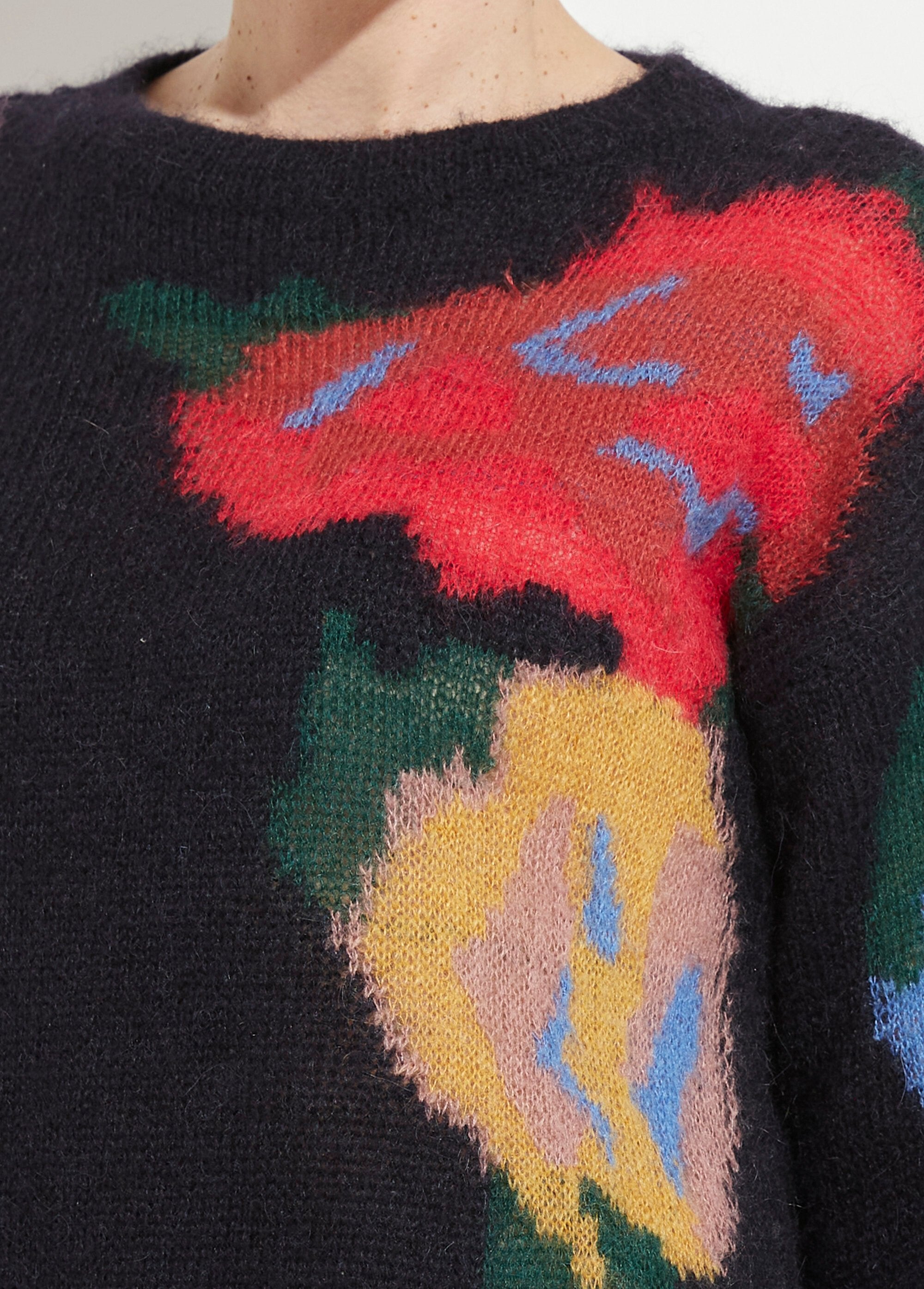 Camisola_de_gola_redonda_em_mohair_com_jacquard_floral_Marine_et_tomette_DE1_slim