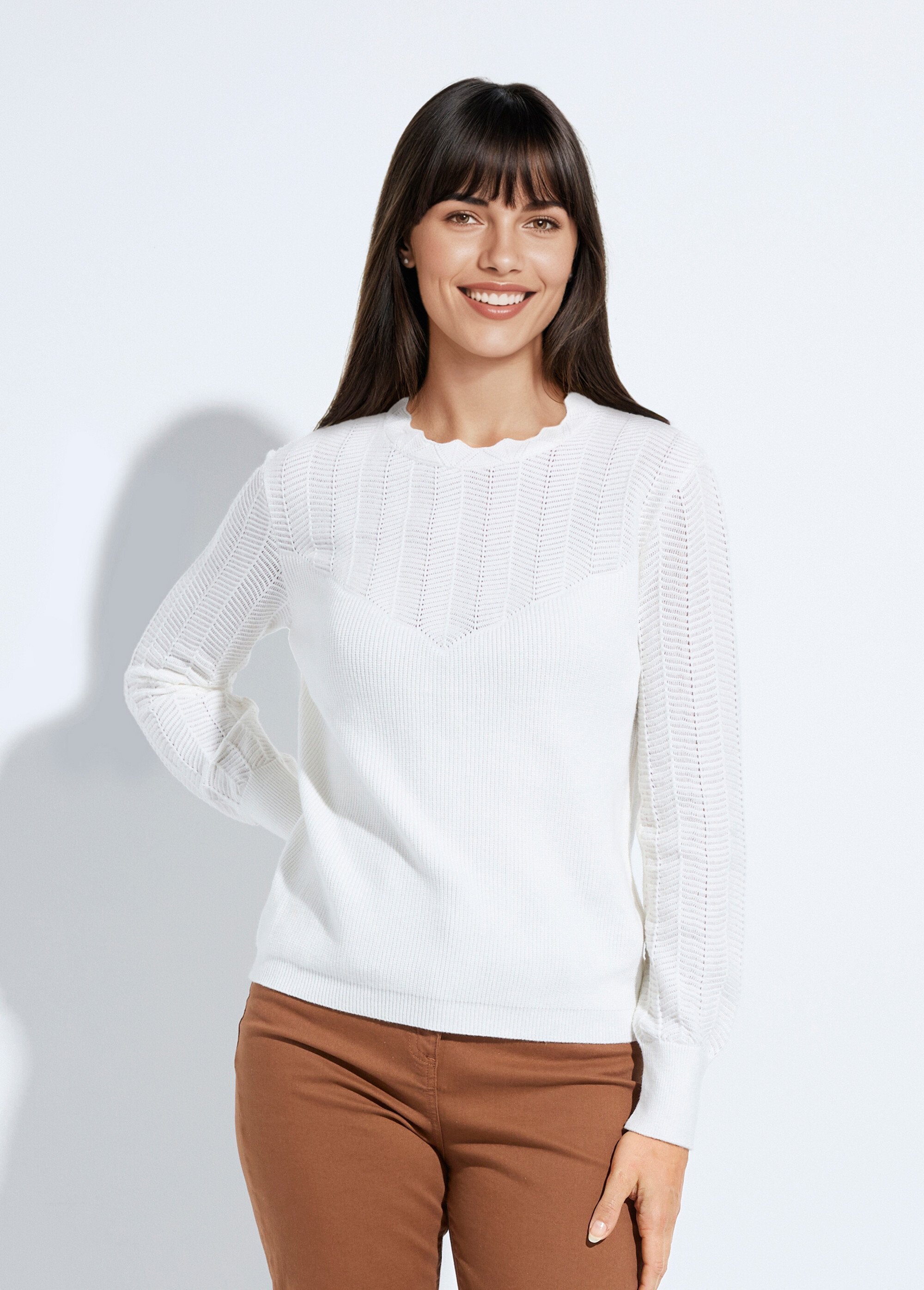 Pull_doux_col_rond_manches_longues_blousantes_Ecru_FA1_slim