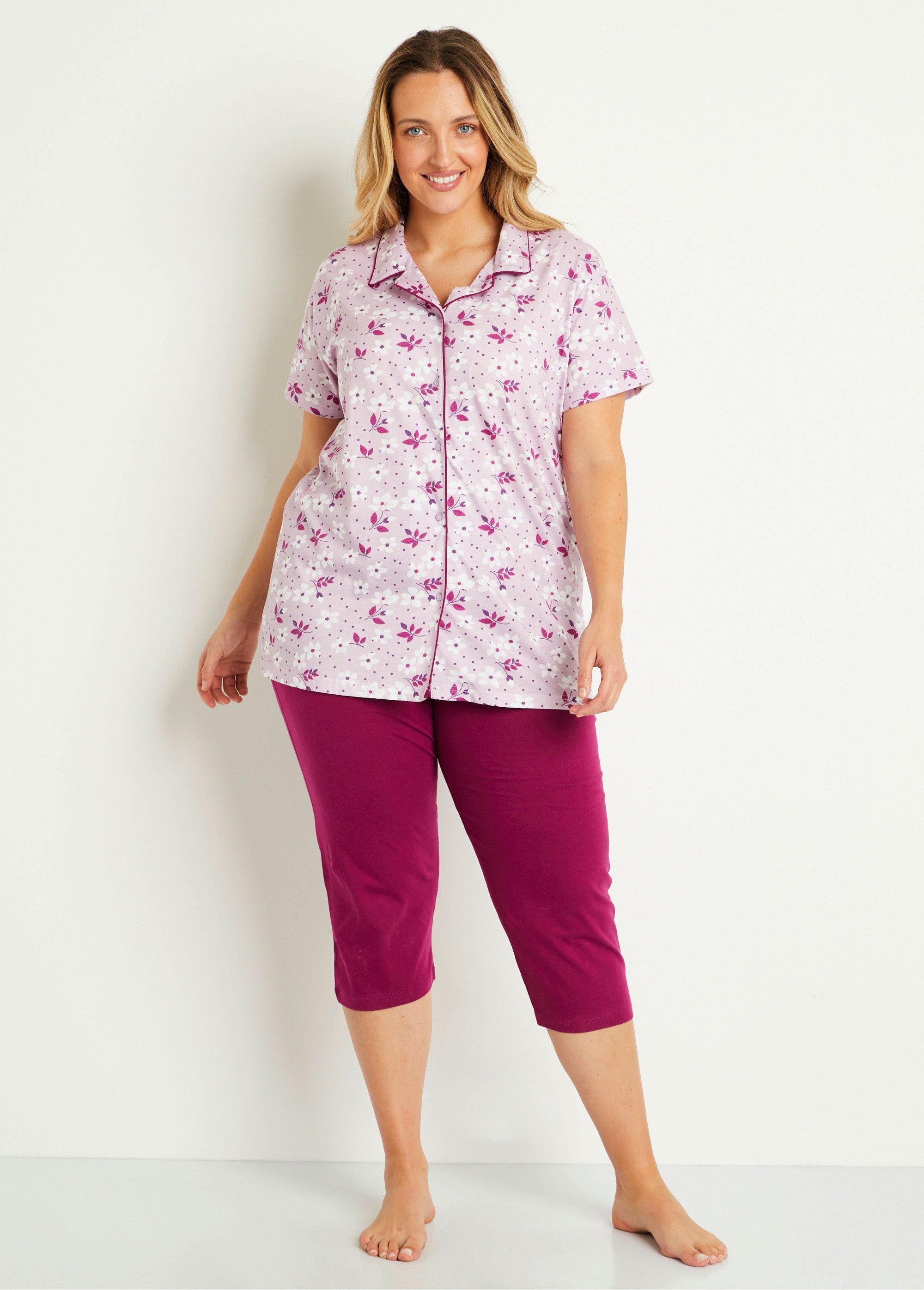 Pyjama_court_coton_boutonné_Parme_FA1_curvy