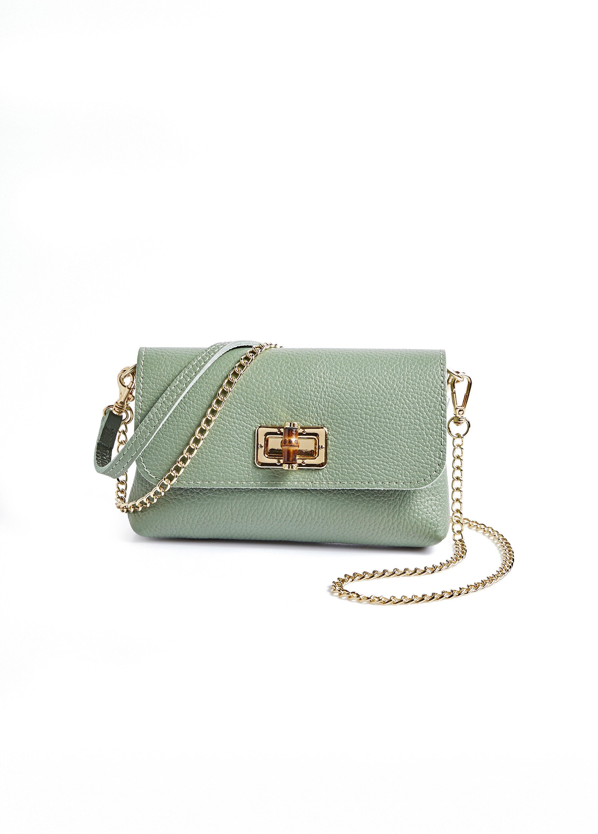 Bolsa_clutch_de_couro_com_fecho_de_metal_Vert_tilleul_FA1_slim