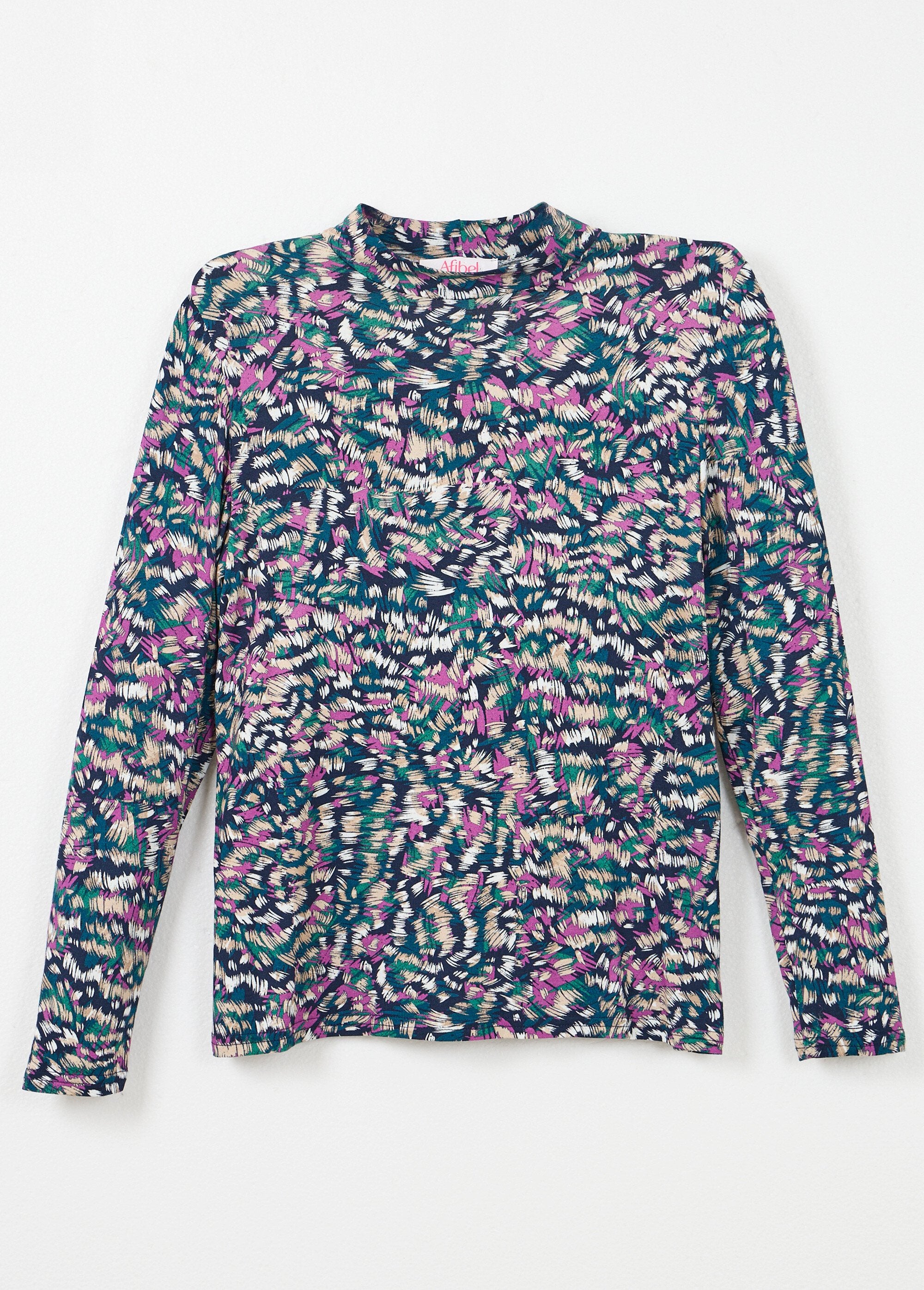 Sous-pull_imprimé_col_montant_manches_longues_Marine_et_rose_AP1_slim