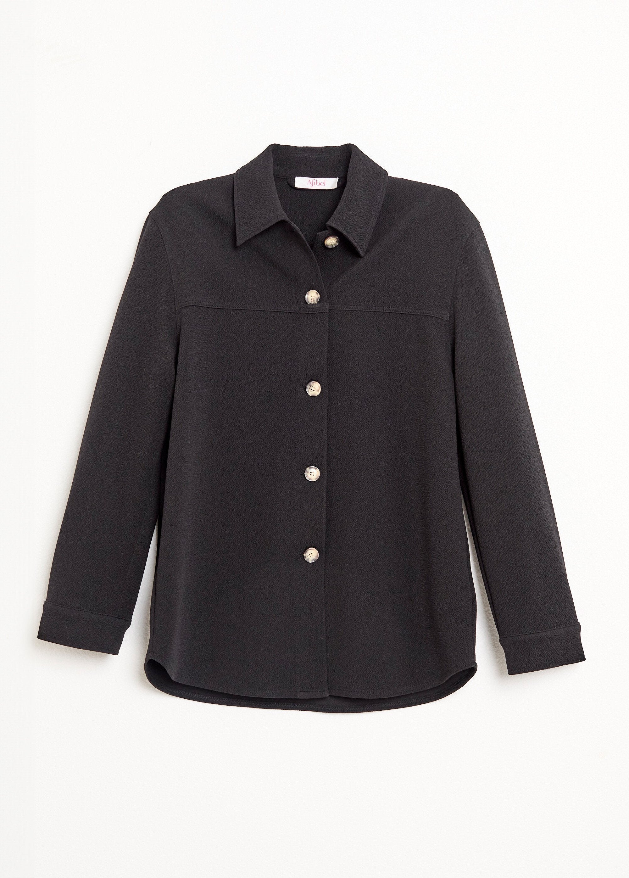Sobrecamisa_de_malha_crepe_lisa_com_botões_Noir_AP1_slim
