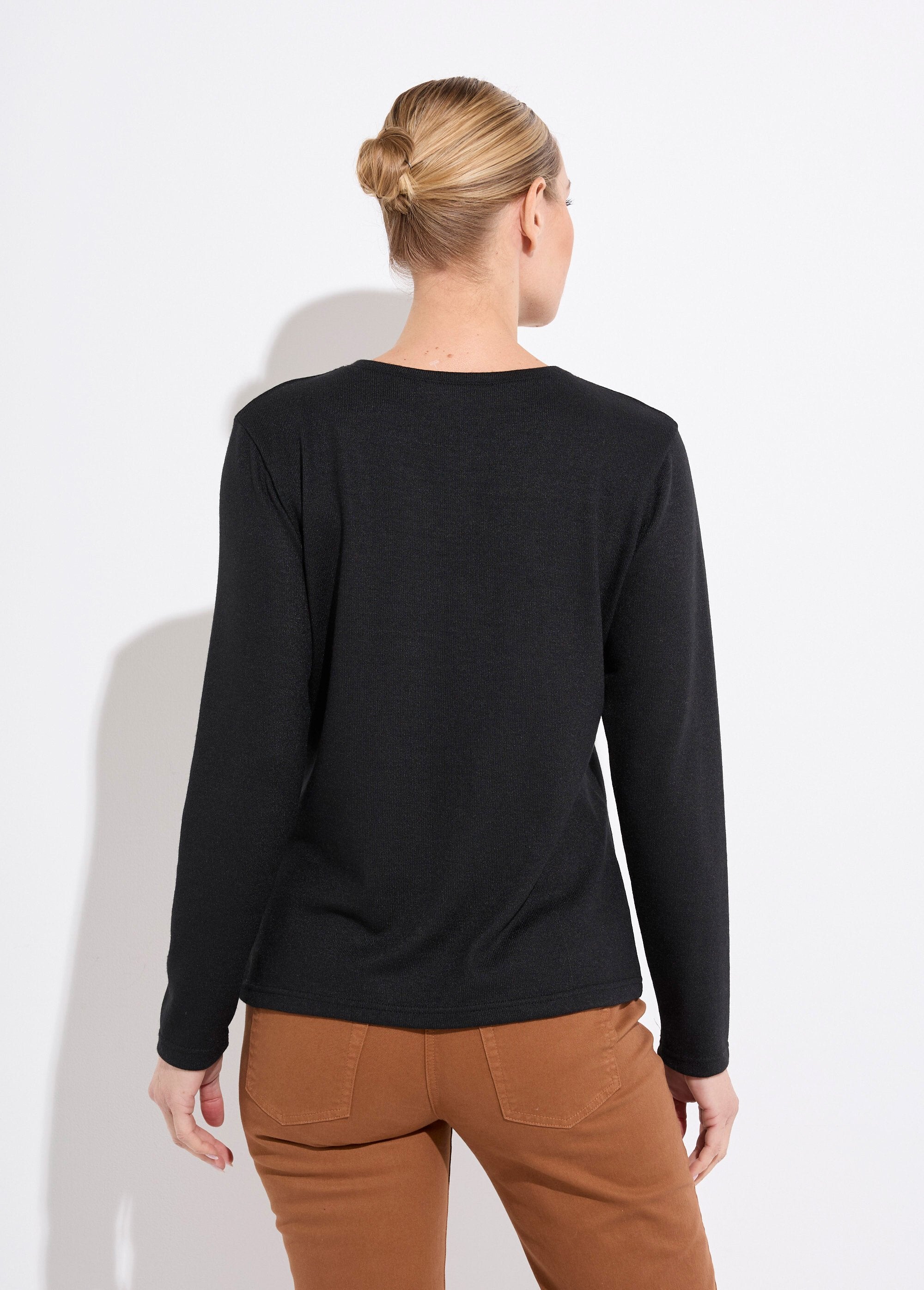 Camiseta_lisa_bordada,_gola_redonda,_manga_comprida_Noir_DO1_slim