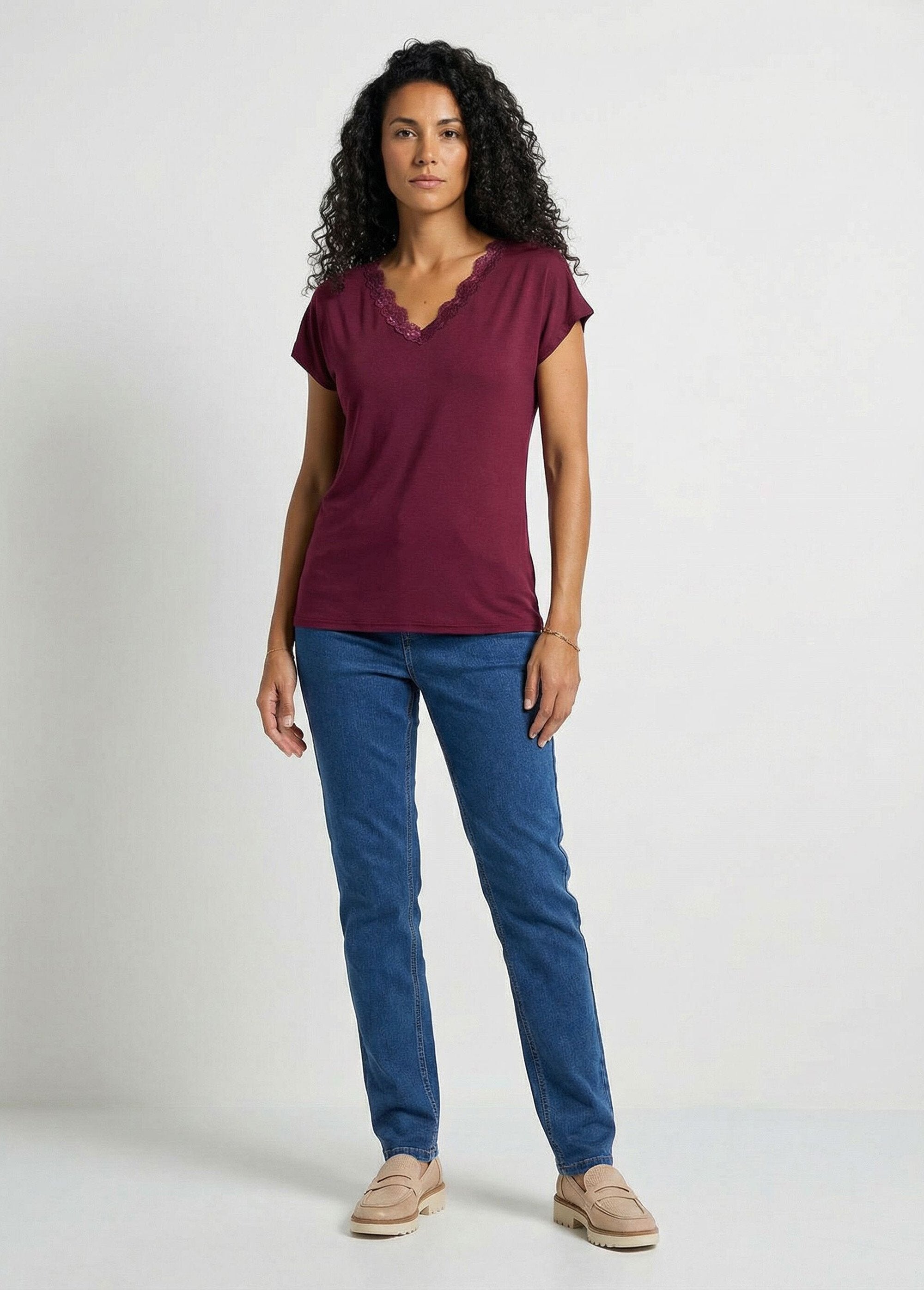 T-shirt_court_extensible_dentelle_Prune_SF1_slim