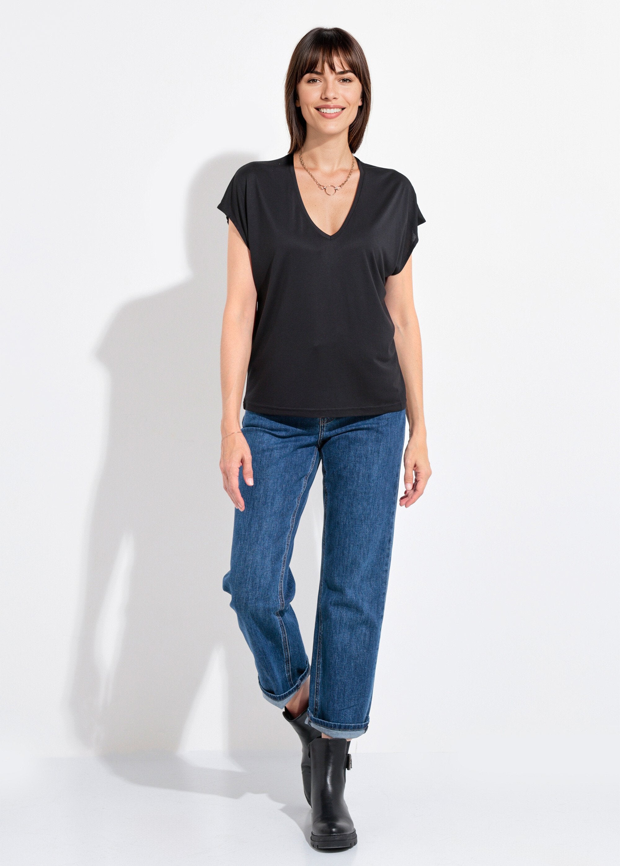 Camiseta_larga_de_manga_curta_Noir_SF1_slim