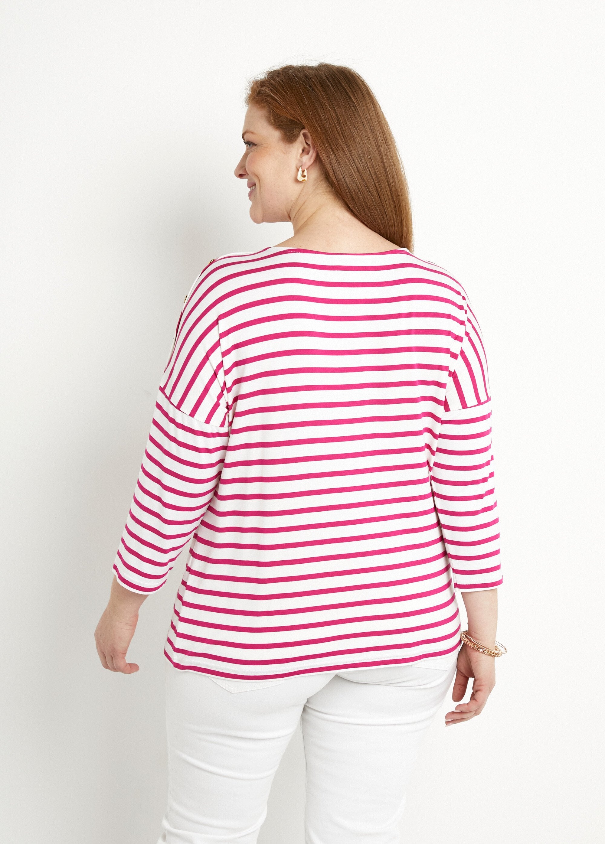 T-shirt_marinière_rayé_court_manches_longues_Blanc_et_fuchsia_DO1_curvy