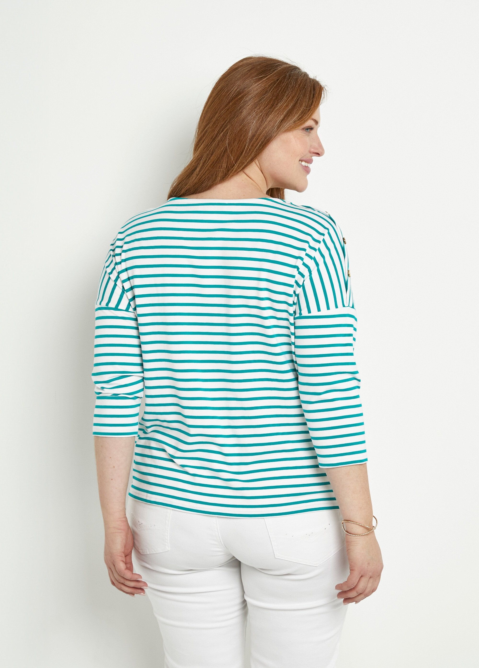 T-shirt_marinière_rayé_court_manches_longues_Blanc_et_aqua_DO1_curvy