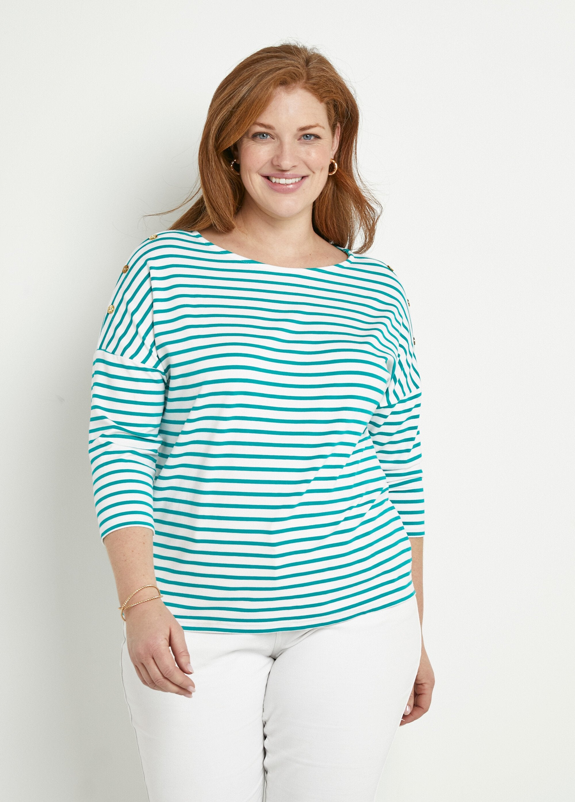 T-shirt_de_manga_curta_às_riscas_Blanc_et_aqua_FA1_curvy