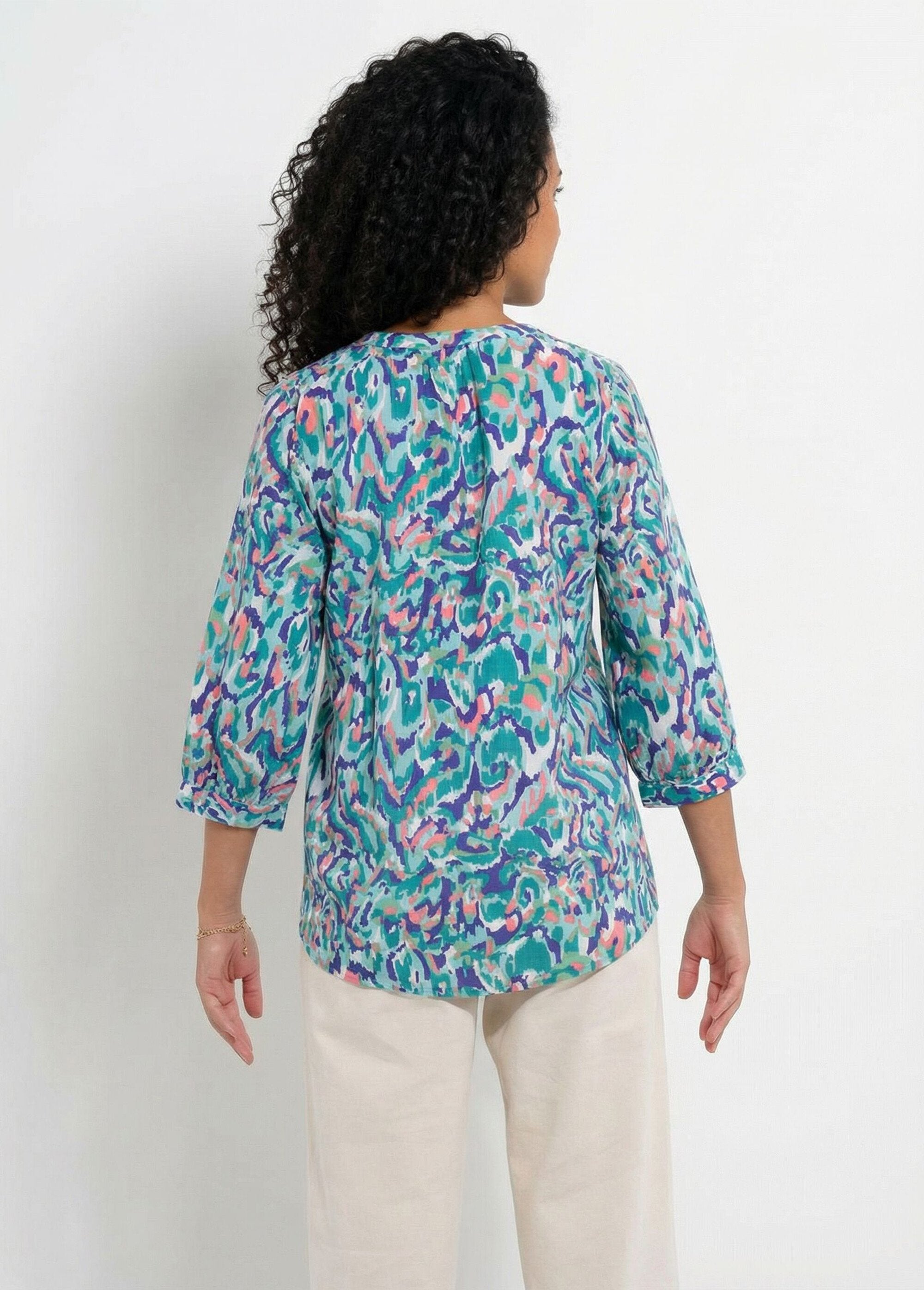 Túnica_larga_estampada_longa_com_mangas_3/4_Imprime_vert_DO1_slim