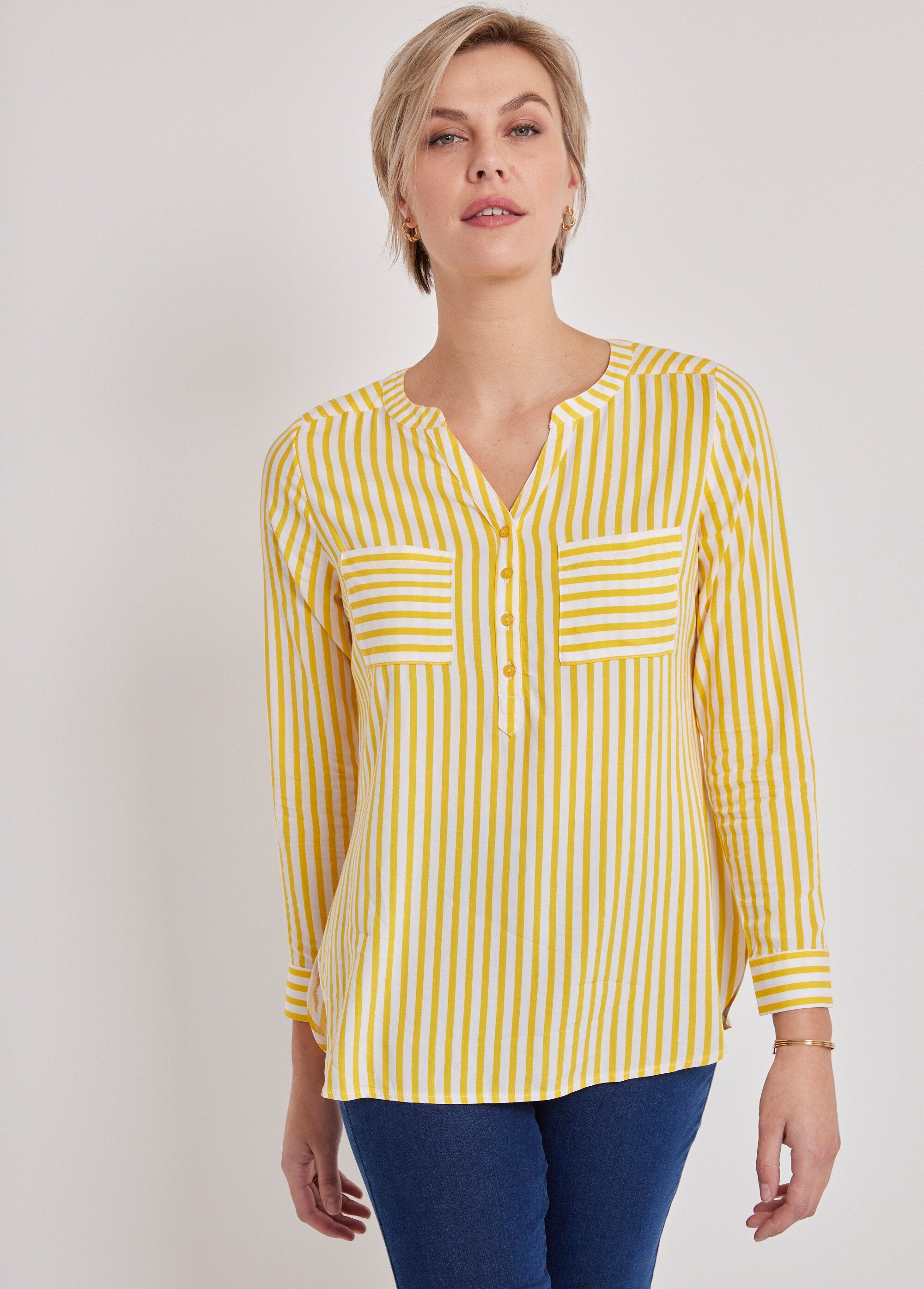 Túnica_camisa_listrada_longa_AMARELO_FA1_slim