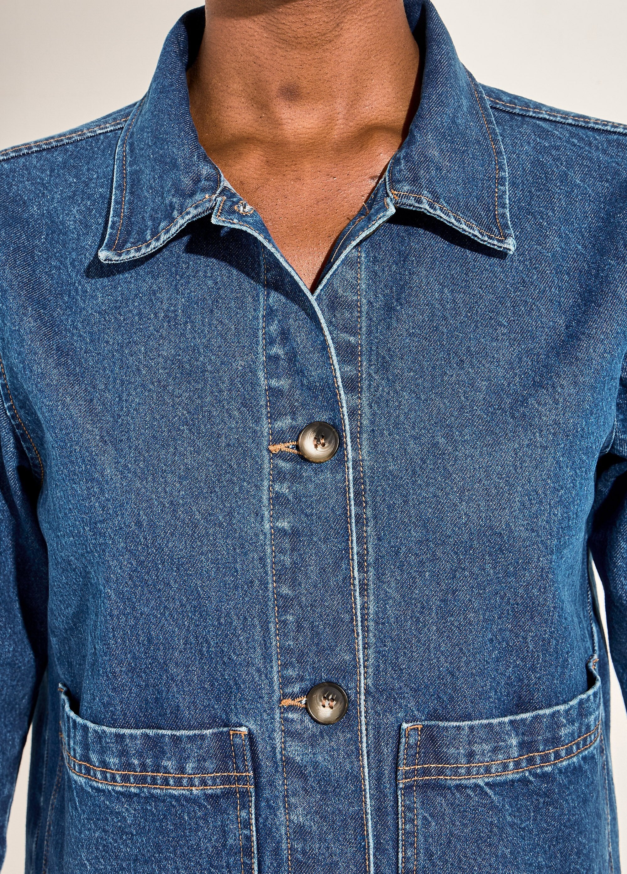 Veste_worker_boutonnée_en_jean_Bleu_DE1_slim